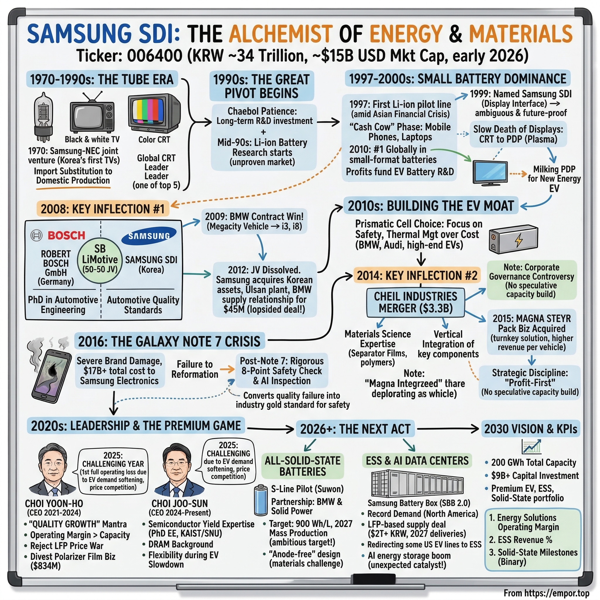 Samsung SDI visual story map