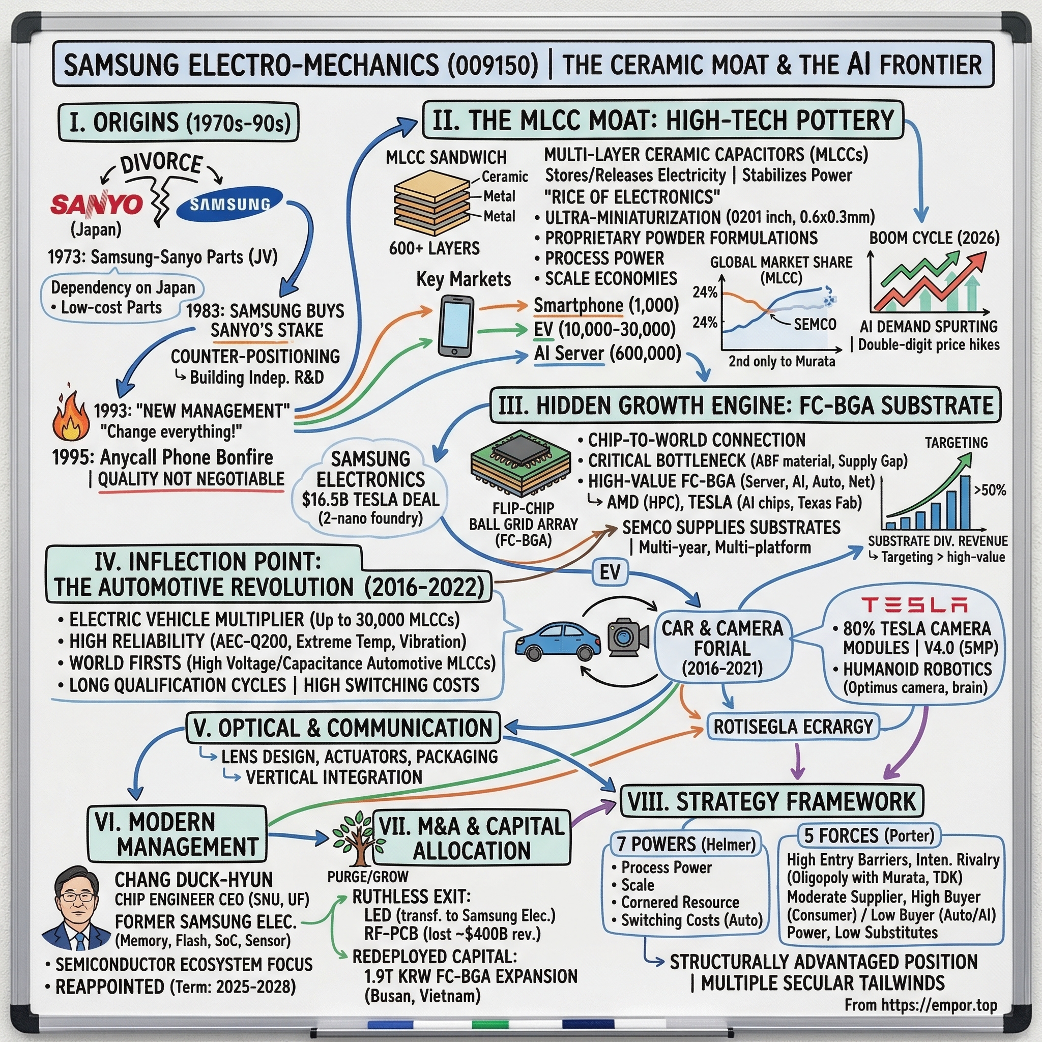 Samsung Electro-Mechanics visual story map