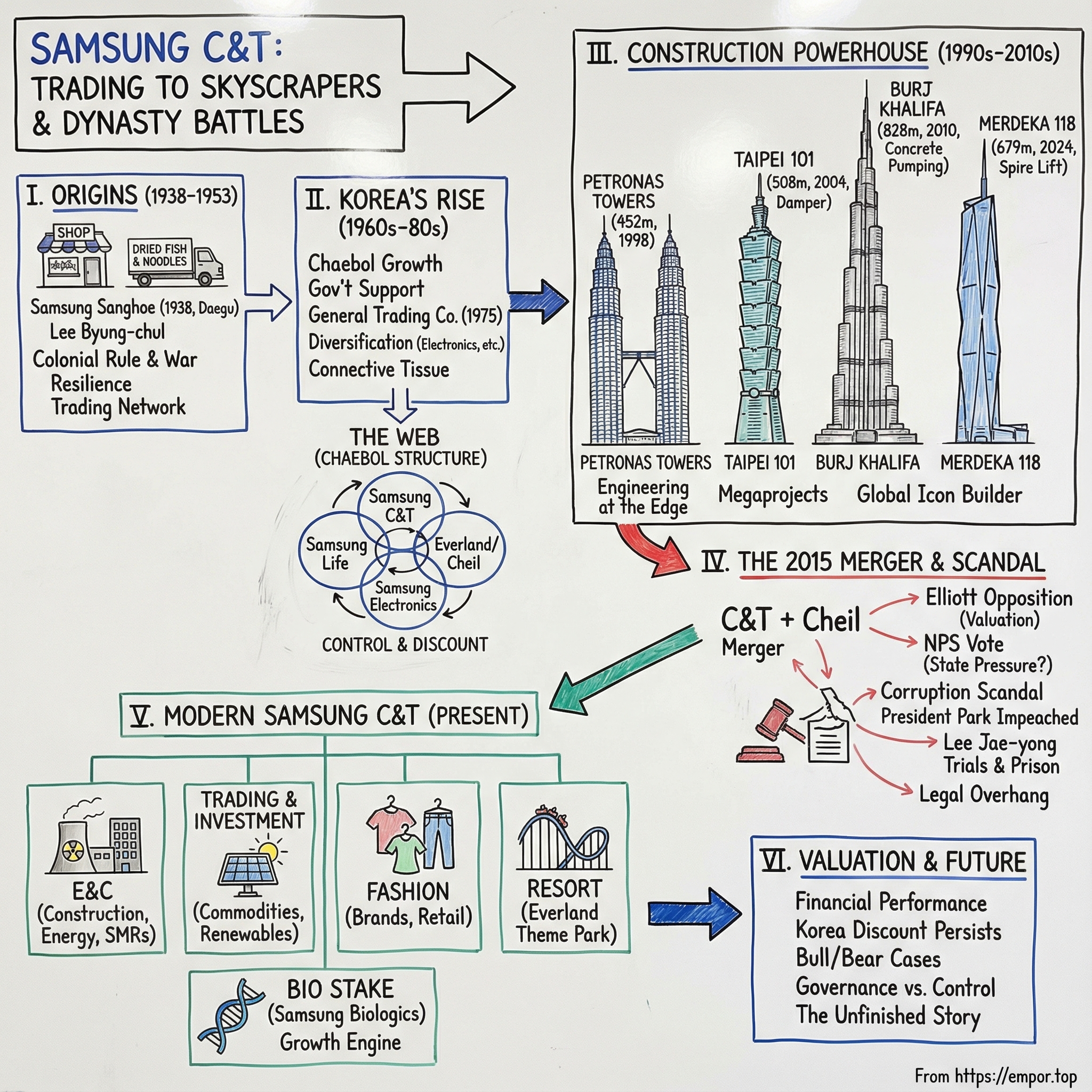 Samsung C&T Corp. visual story map