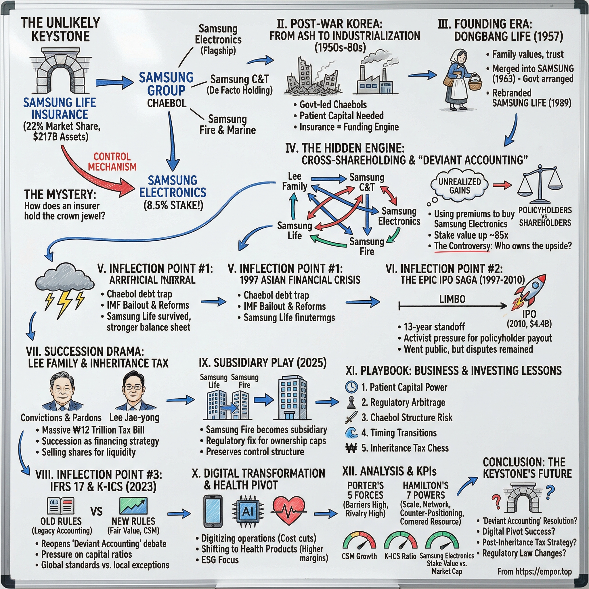 Samsung Life Insurance Co. Ltd. visual story map