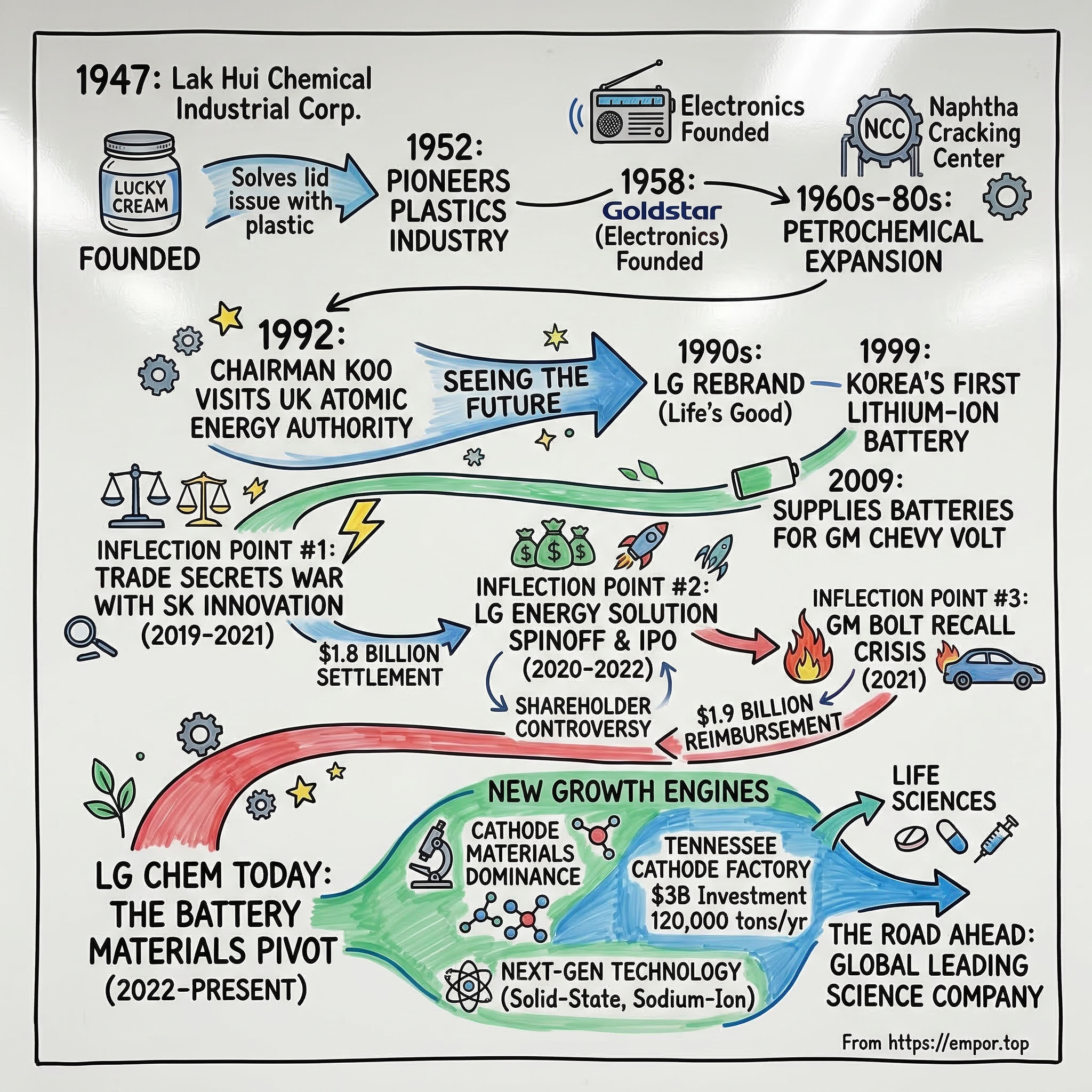 LG Chem visual story map