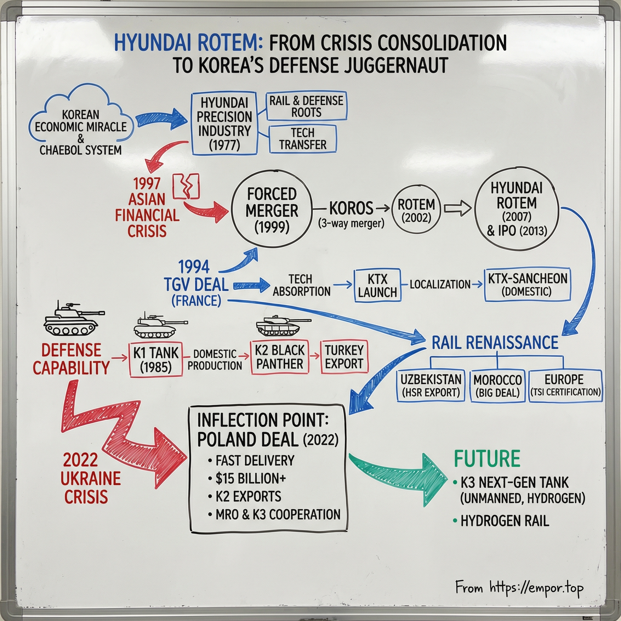 Hyundai Rotem Co. Ltd. visual story map