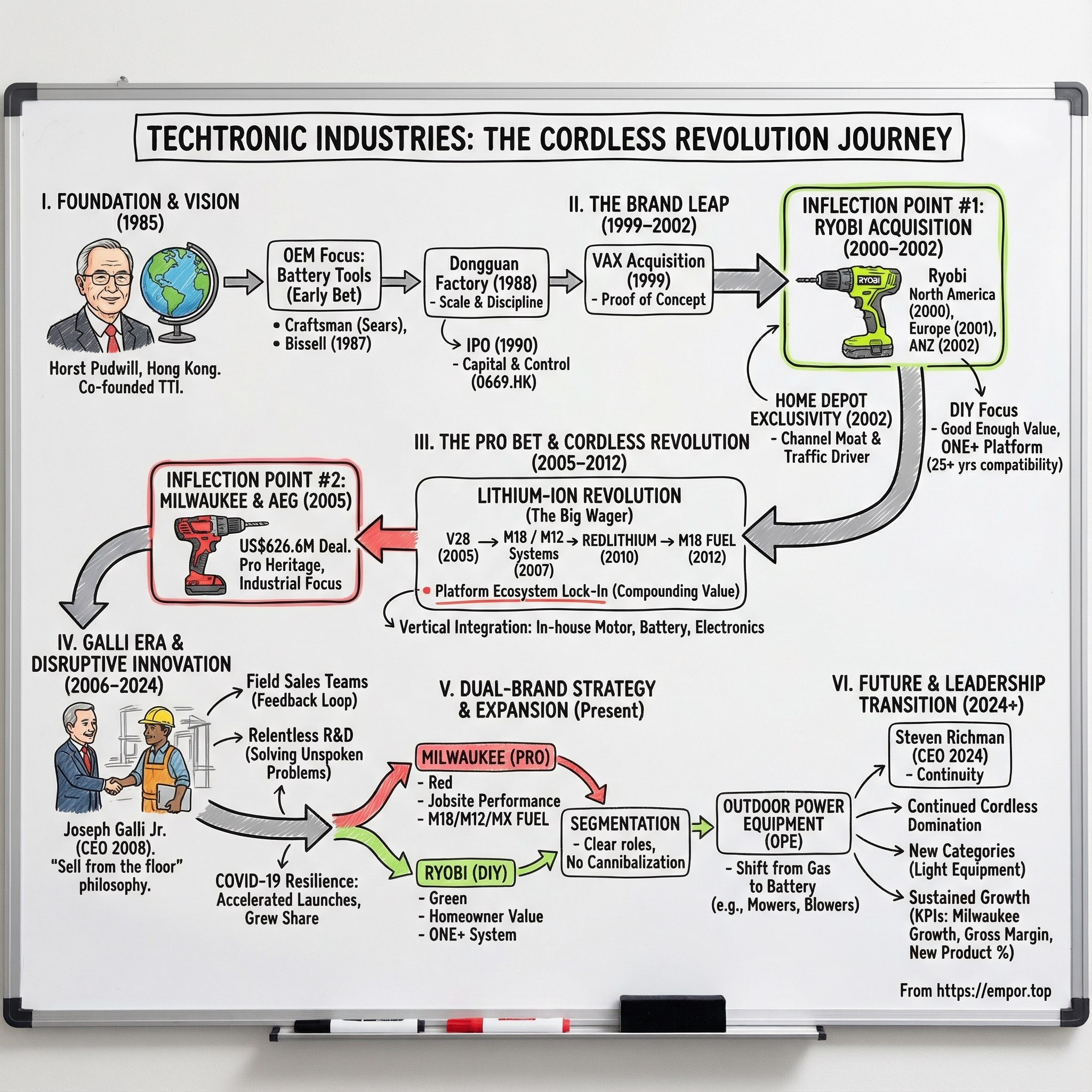 Techtronic Industries Co. Ltd. visual story map