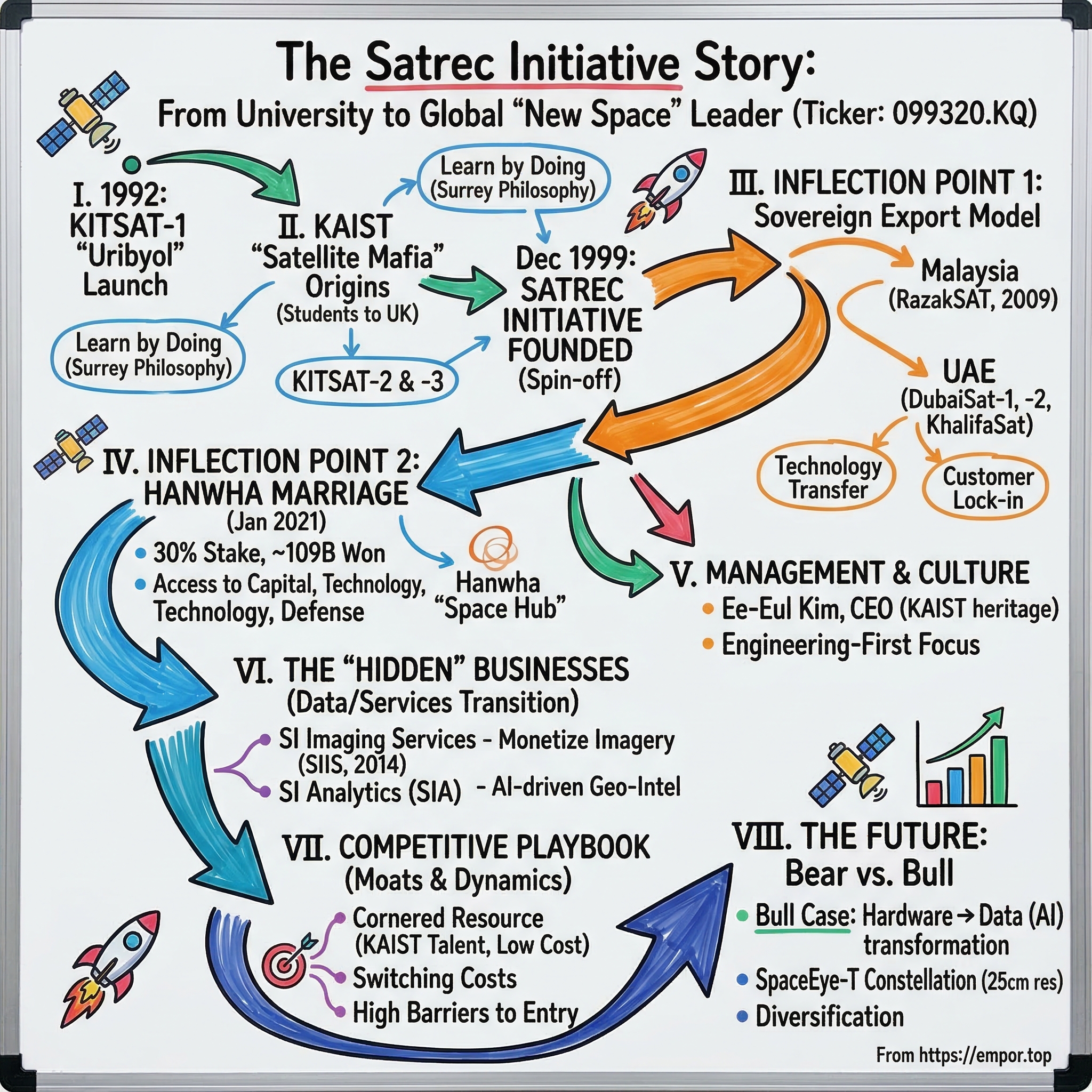 Satrec Initiative Co., Ltd. visual story map
