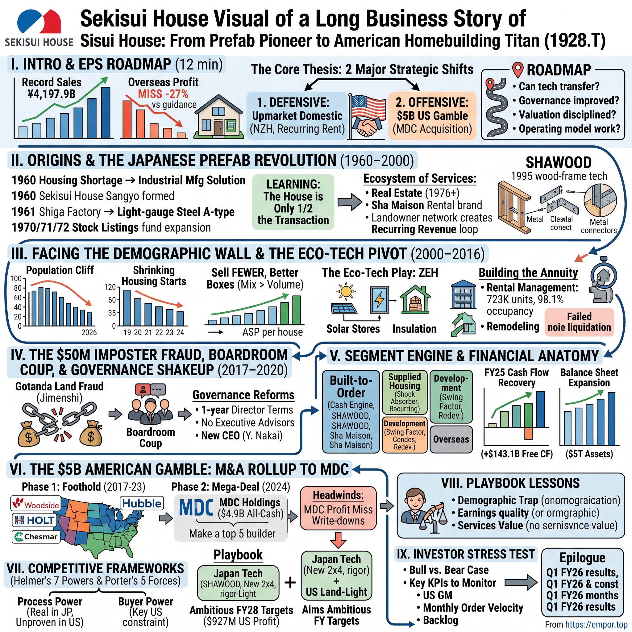 Sekisui House, Ltd. visual story map