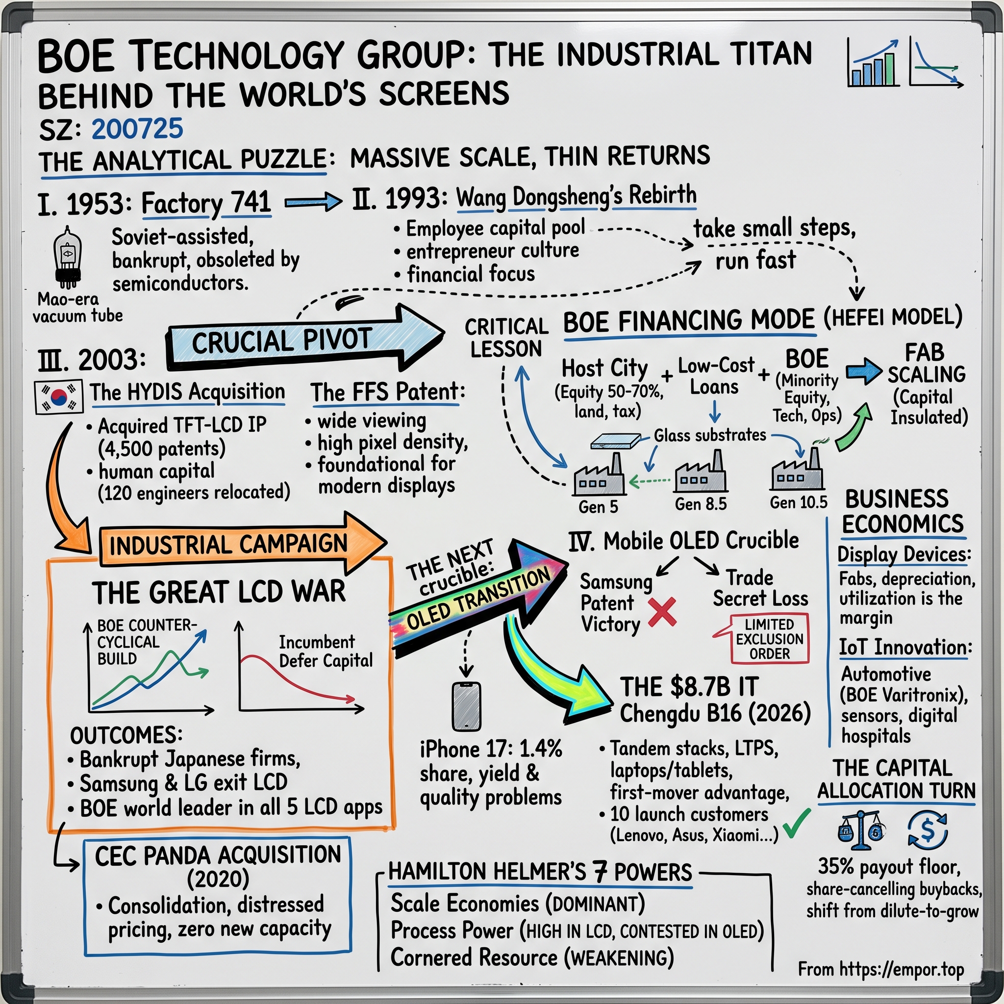 BOE Technology Group Company Limited visual story map