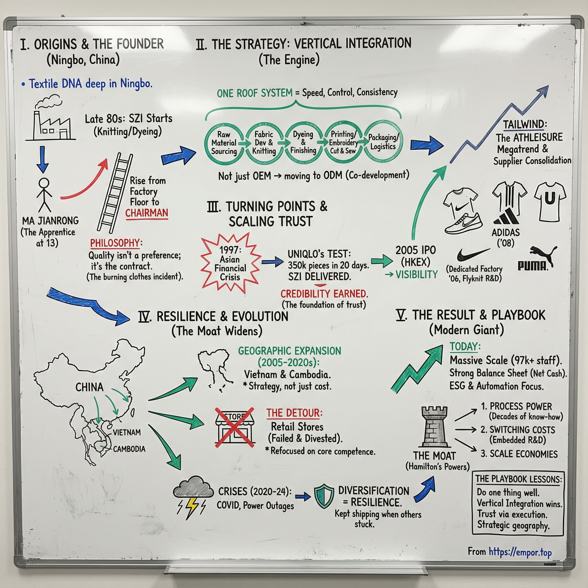 Shenzhou International Group Holdings Ltd. visual story map