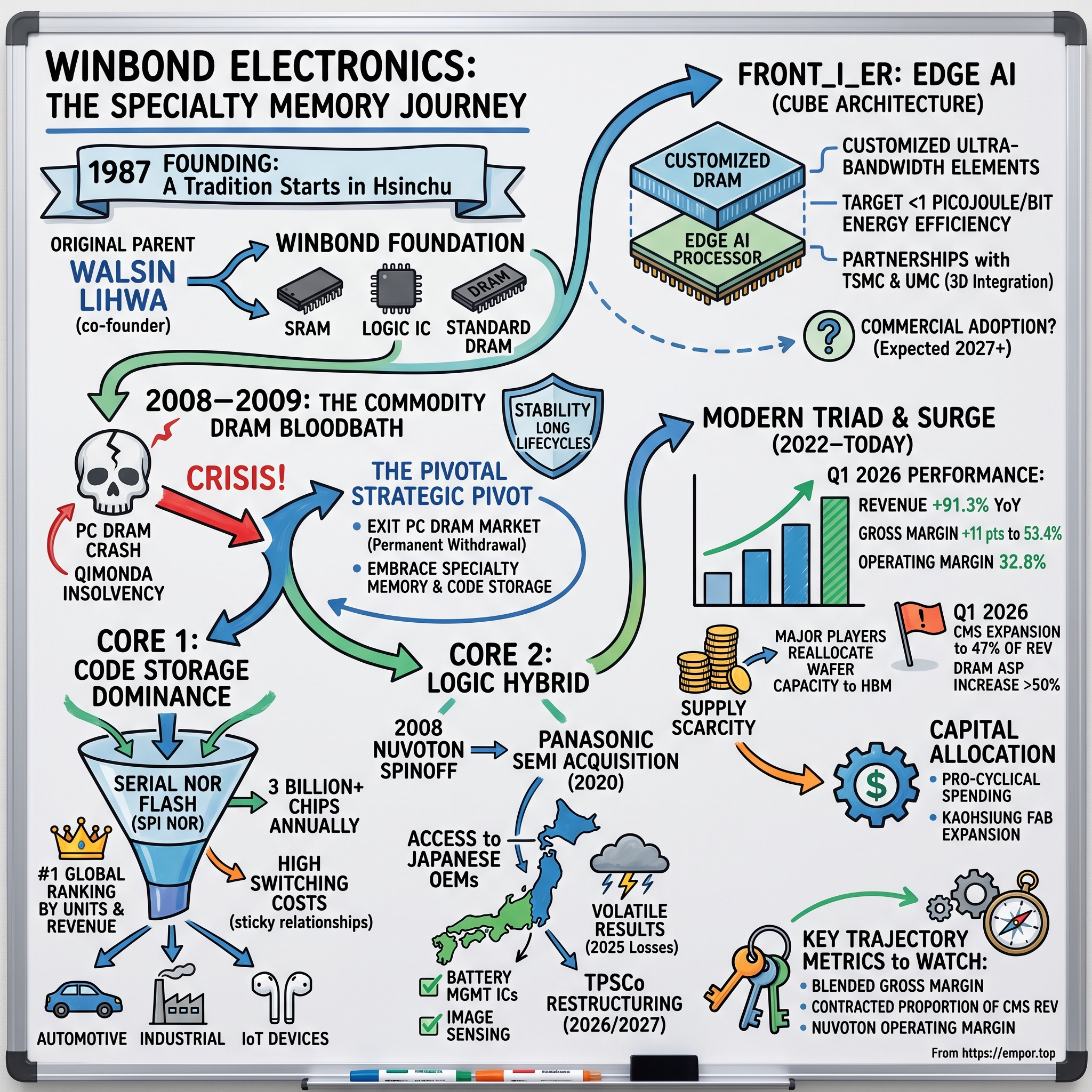 Winbond Electronics Corporation visual story map
