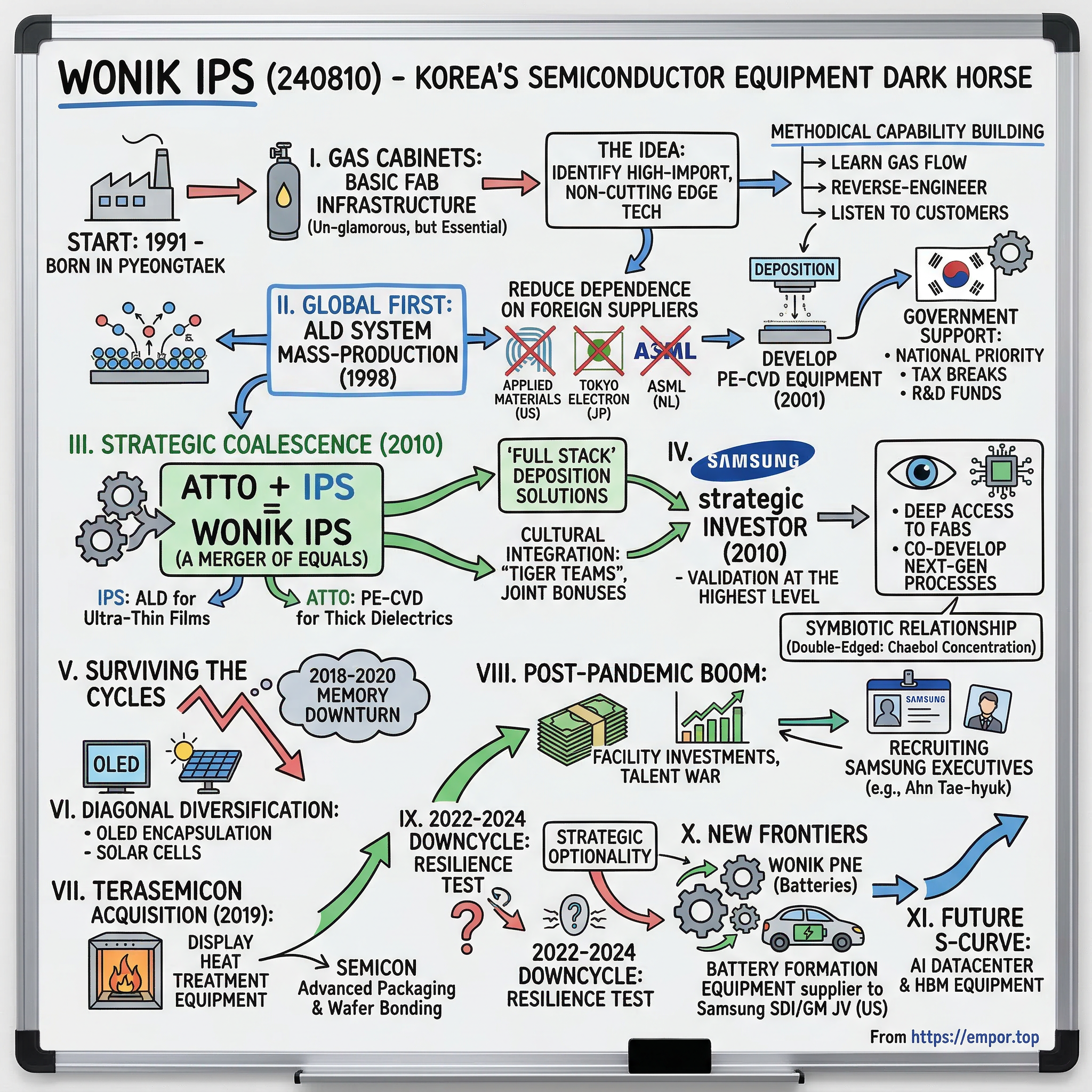 Wonik IPS visual story map