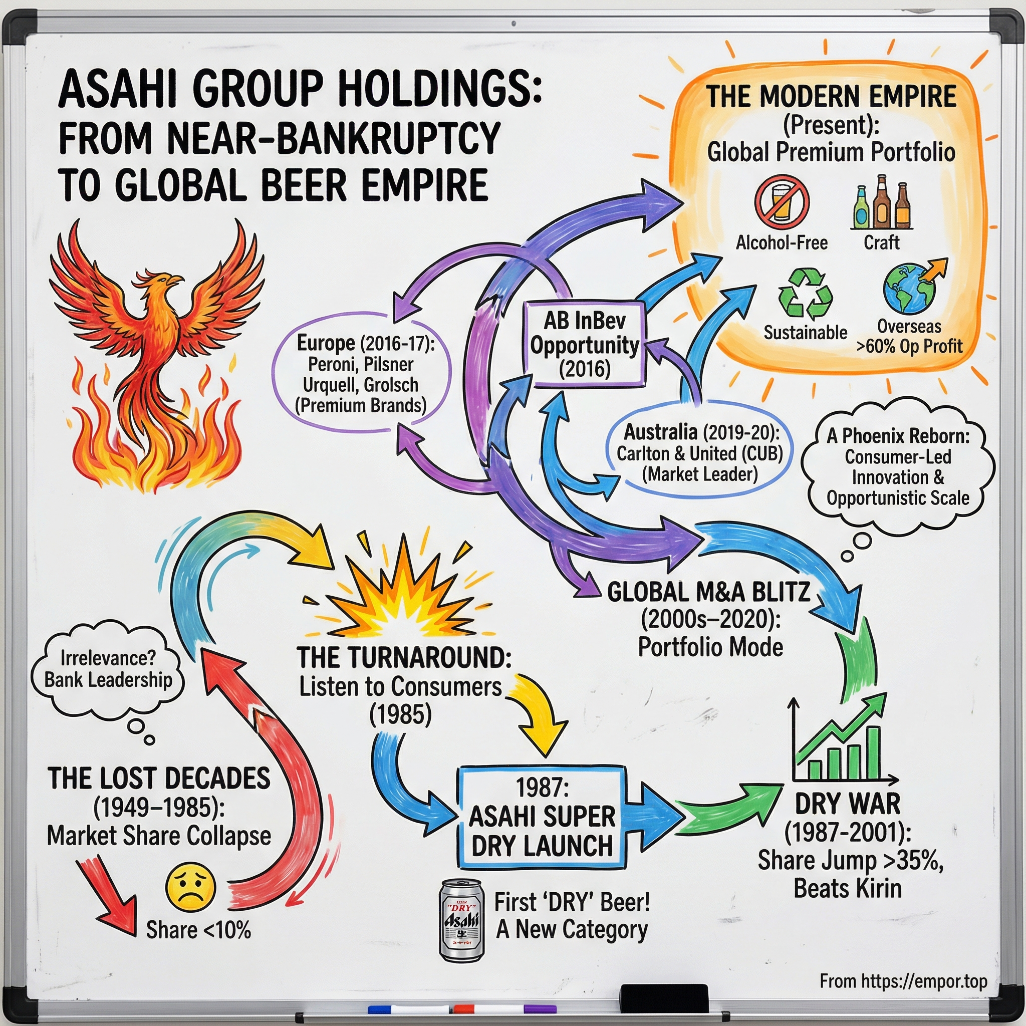 Asahi Group Holdings Ltd. visual story map