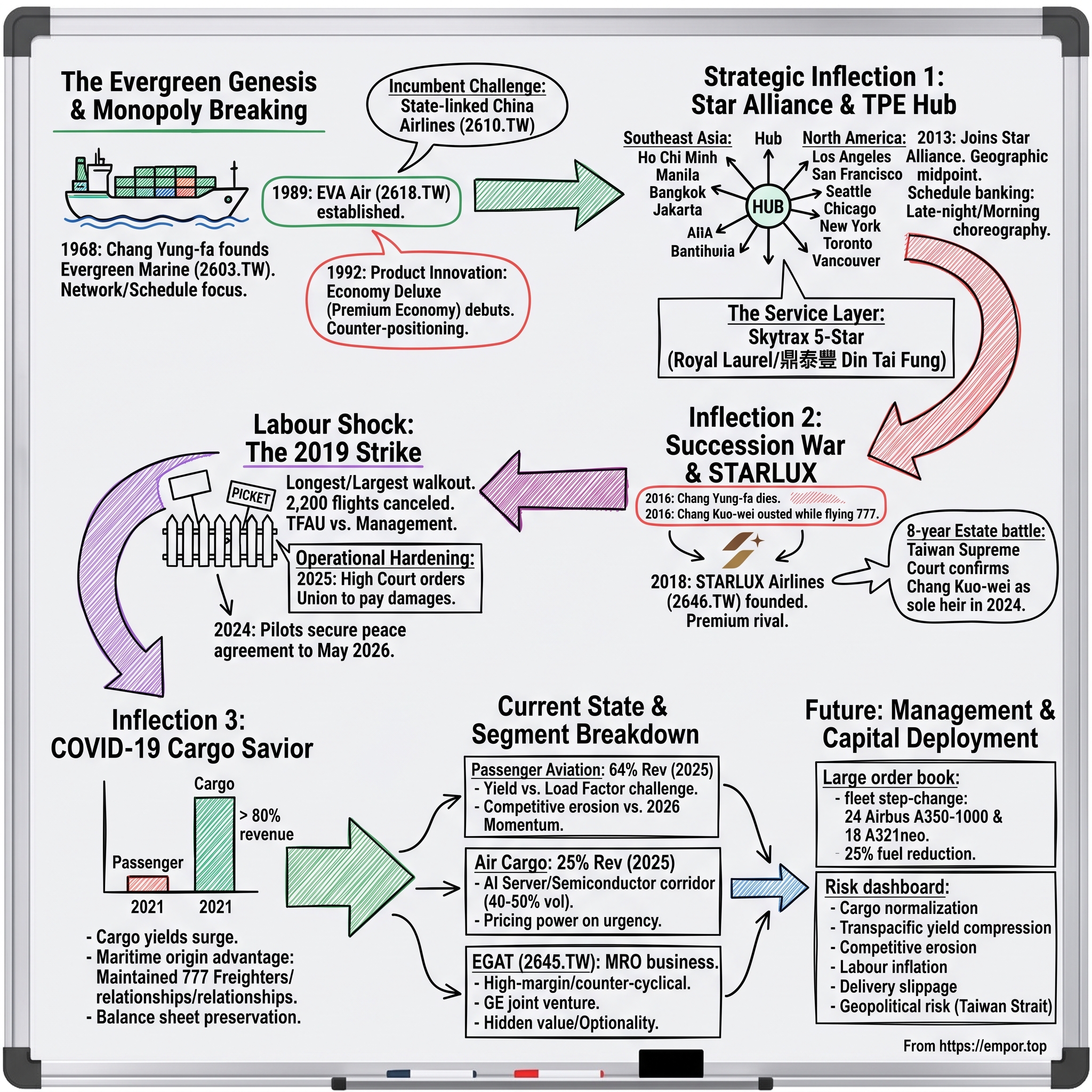 EVA Airways Corp. visual story map