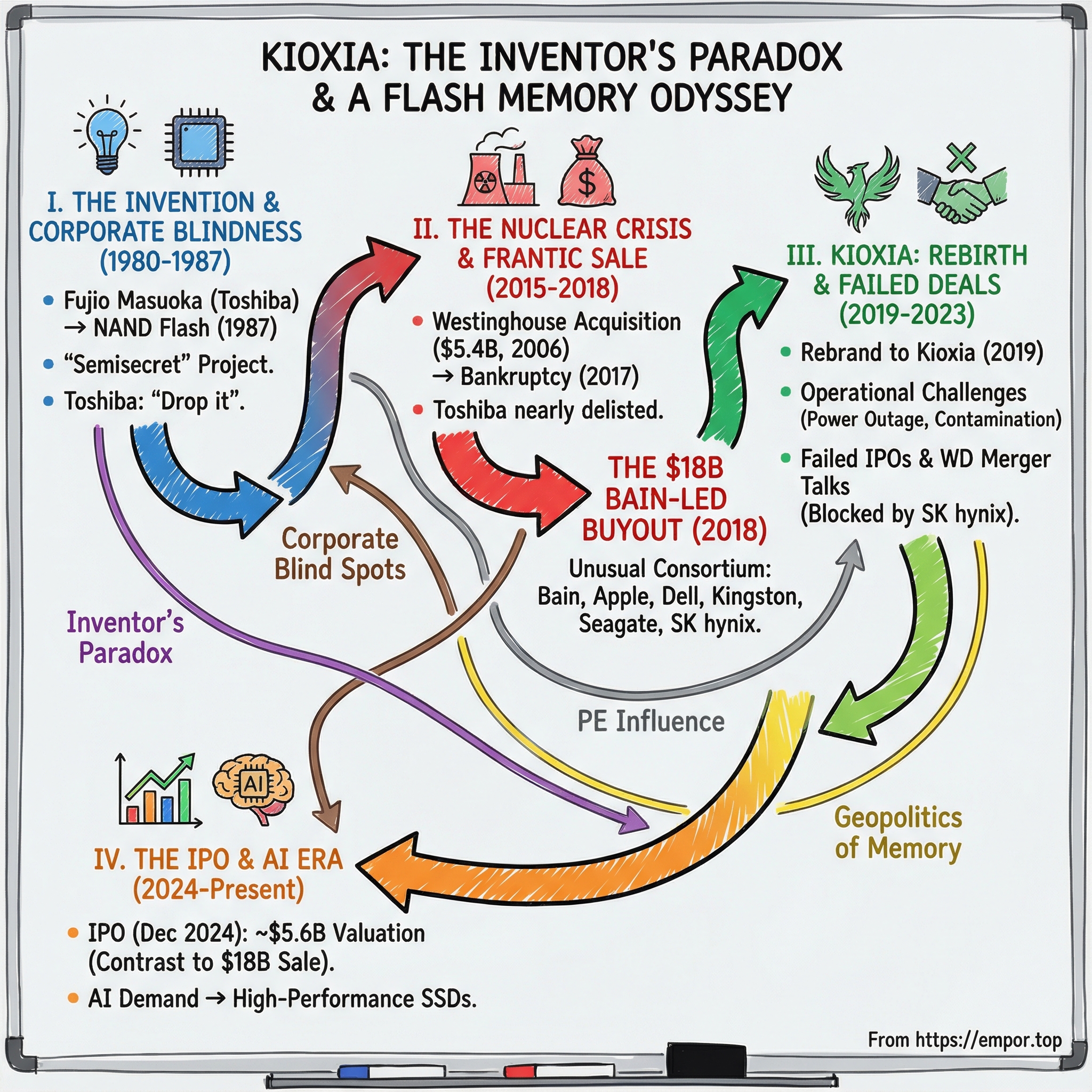 Kioxia Holdings Corp. visual story map