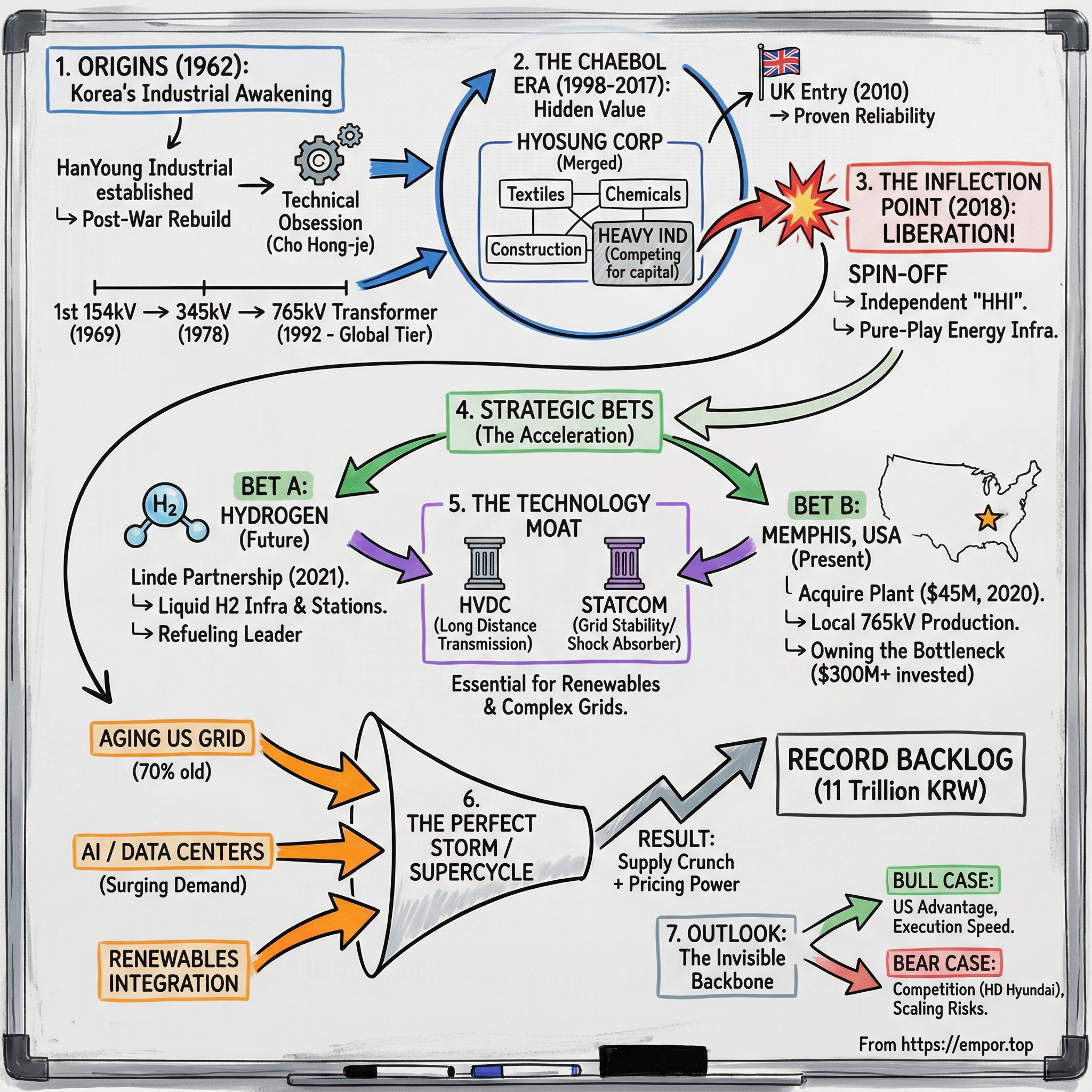 Hyosung Heavy Industries Corp. visual story map