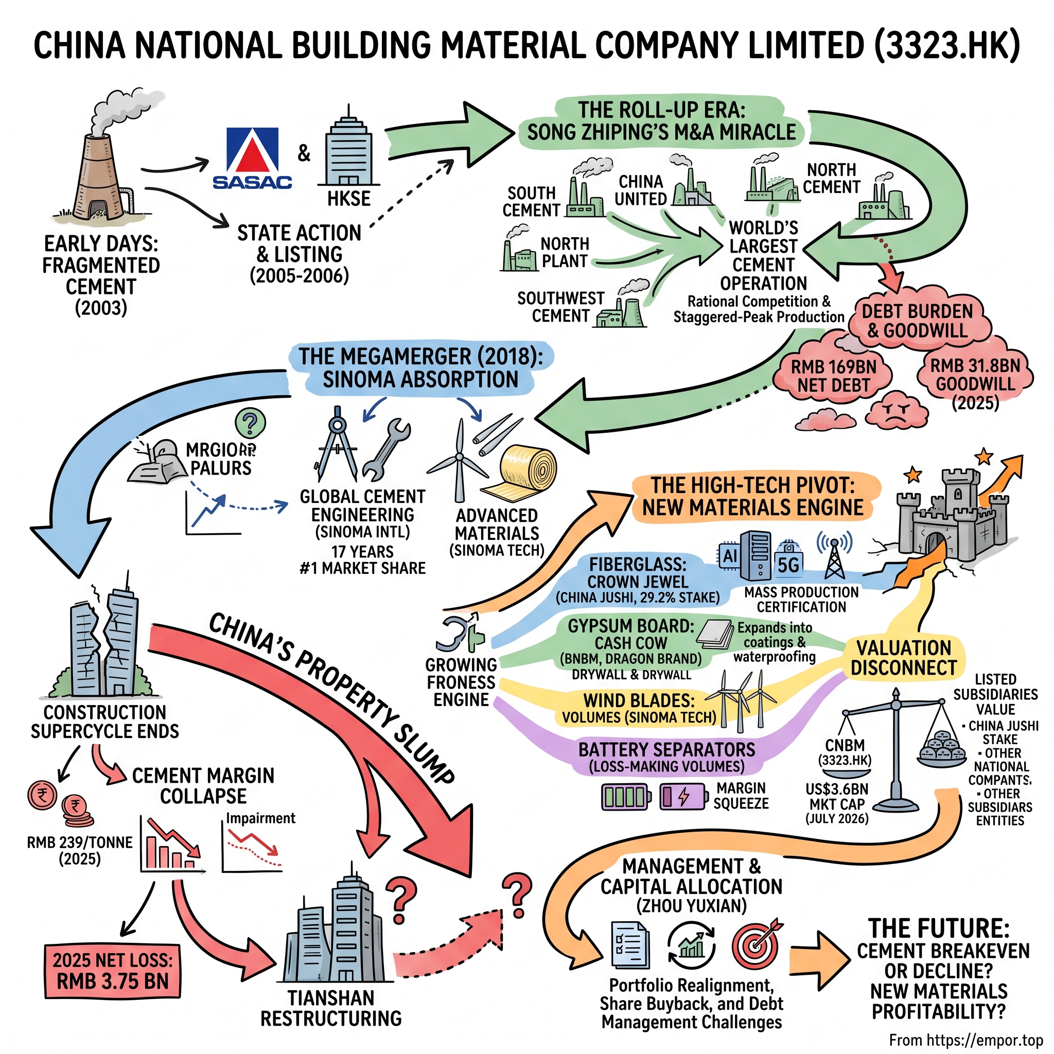 China National Building Material Company Limited visual story map
