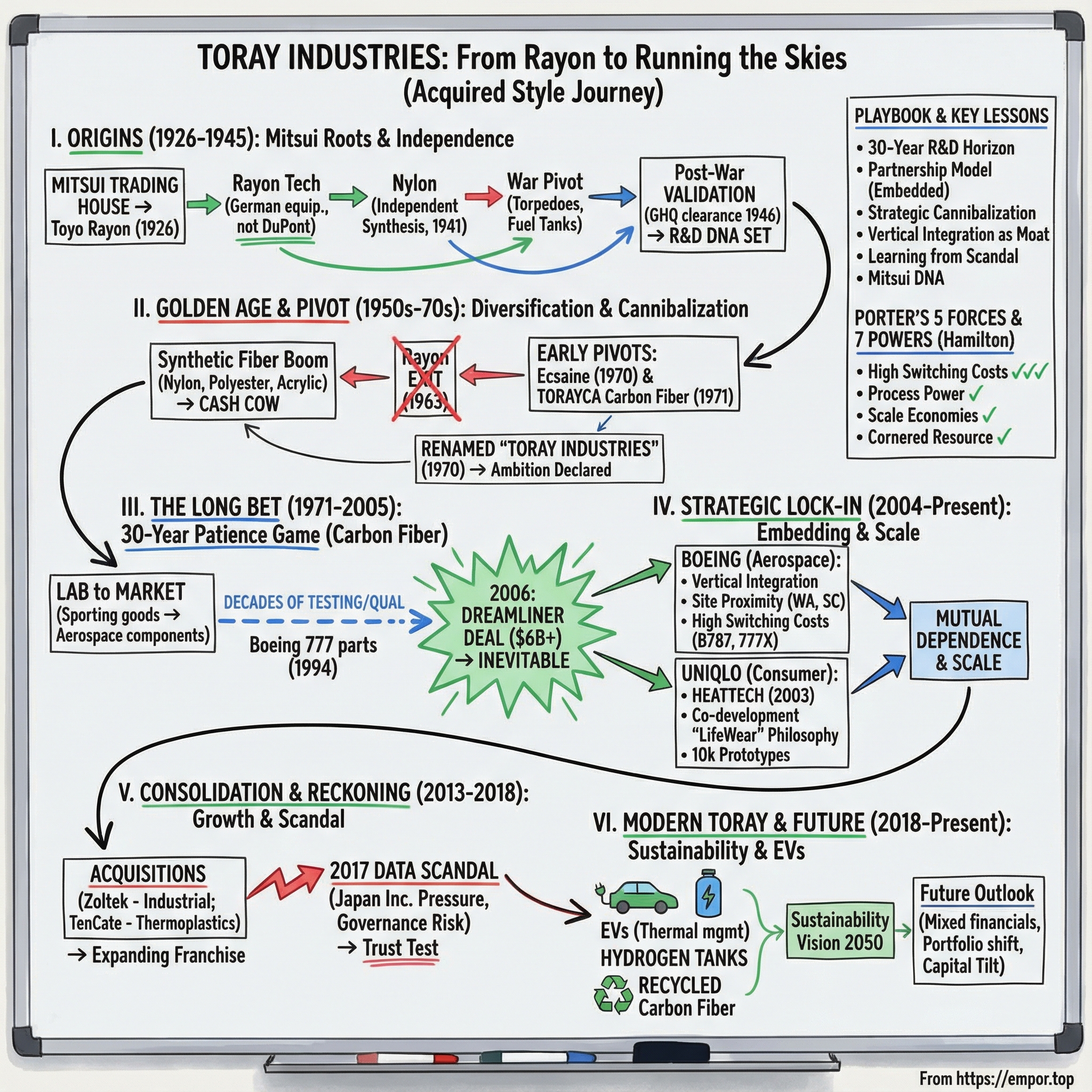 Toray Industries Inc. visual story map