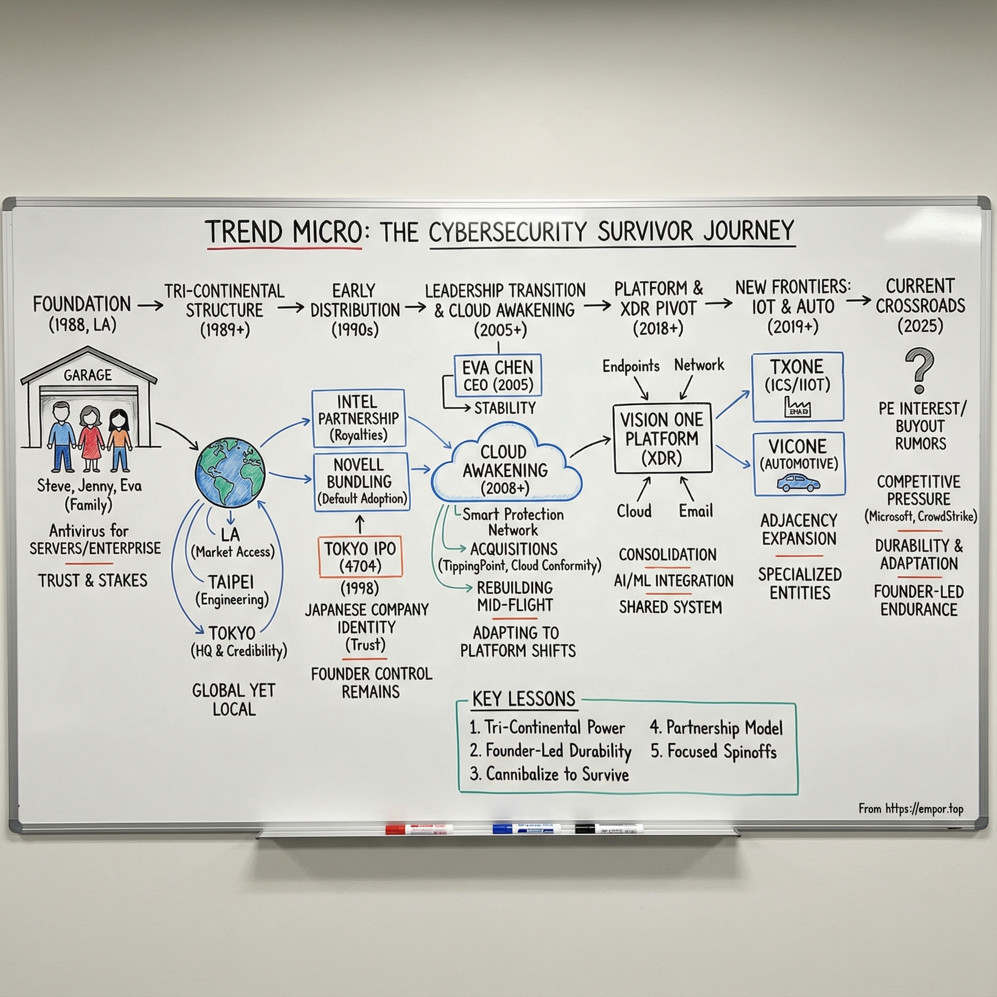 Trend Micro Inc./Japan visual story map
