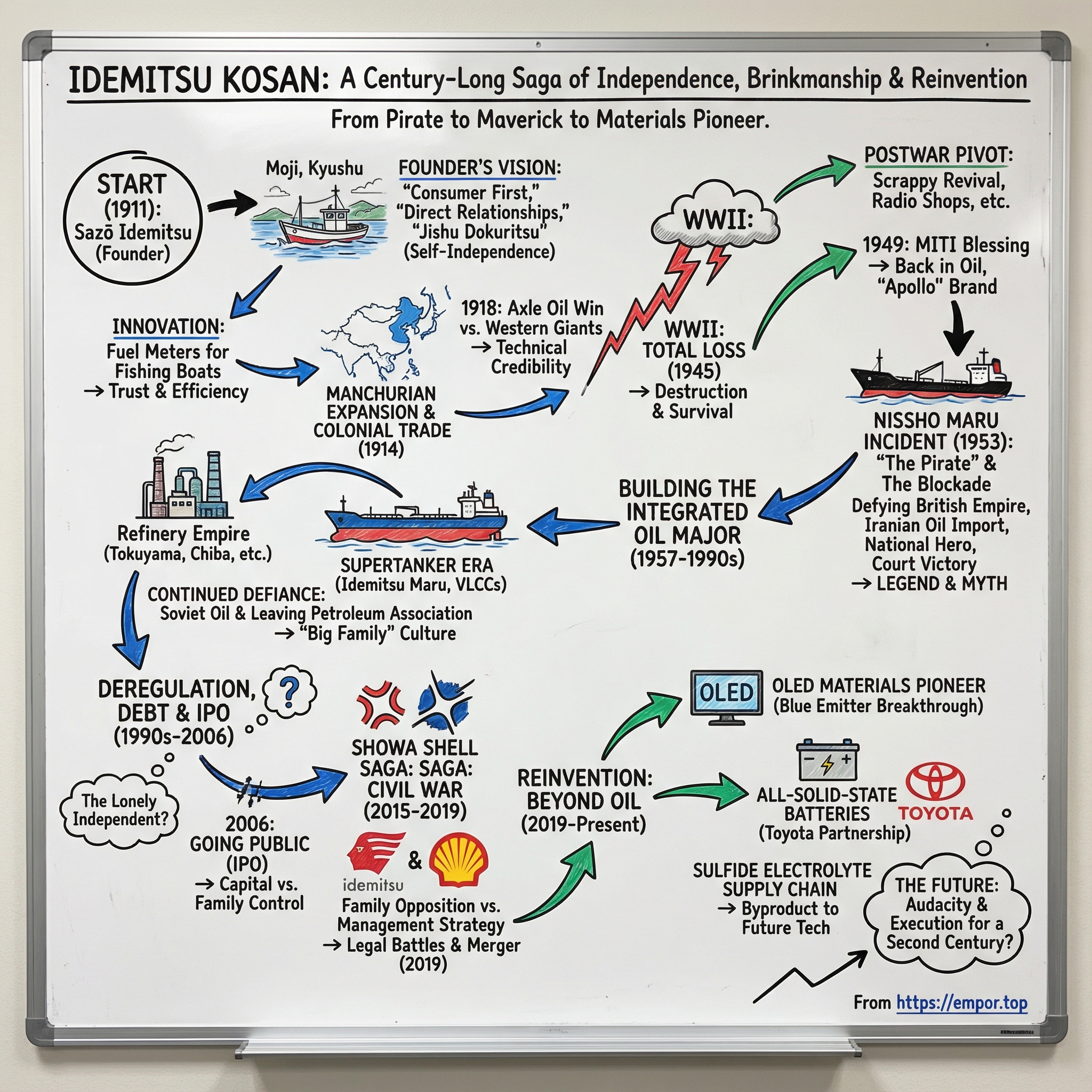 Idemitsu Kosan Co. Ltd. visual story map