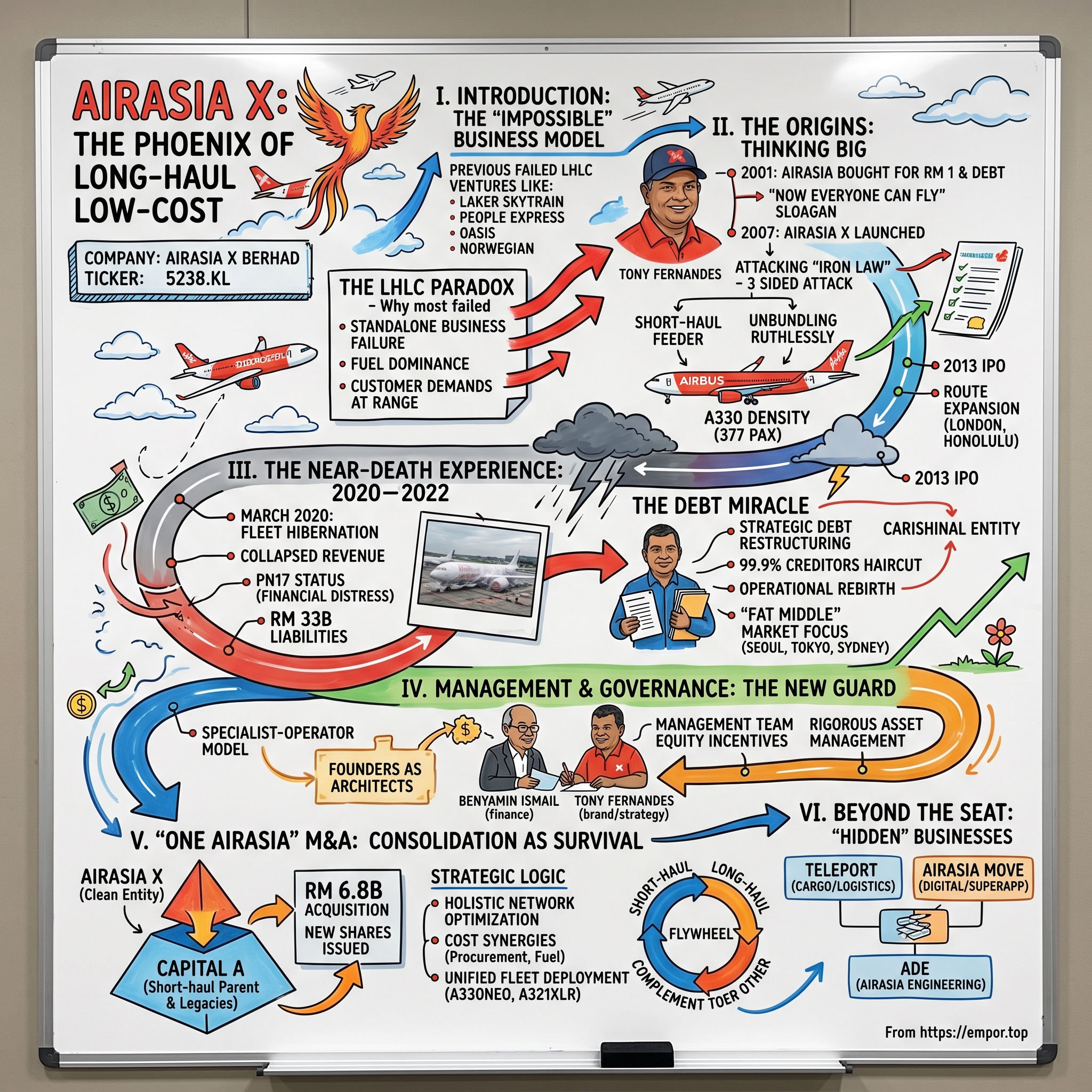 AirAsia X Berhad visual story map