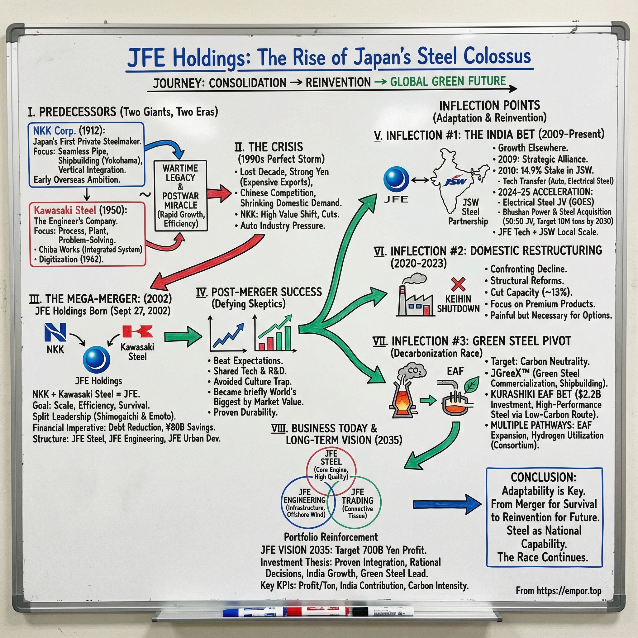JFE Holdings Inc. visual story map