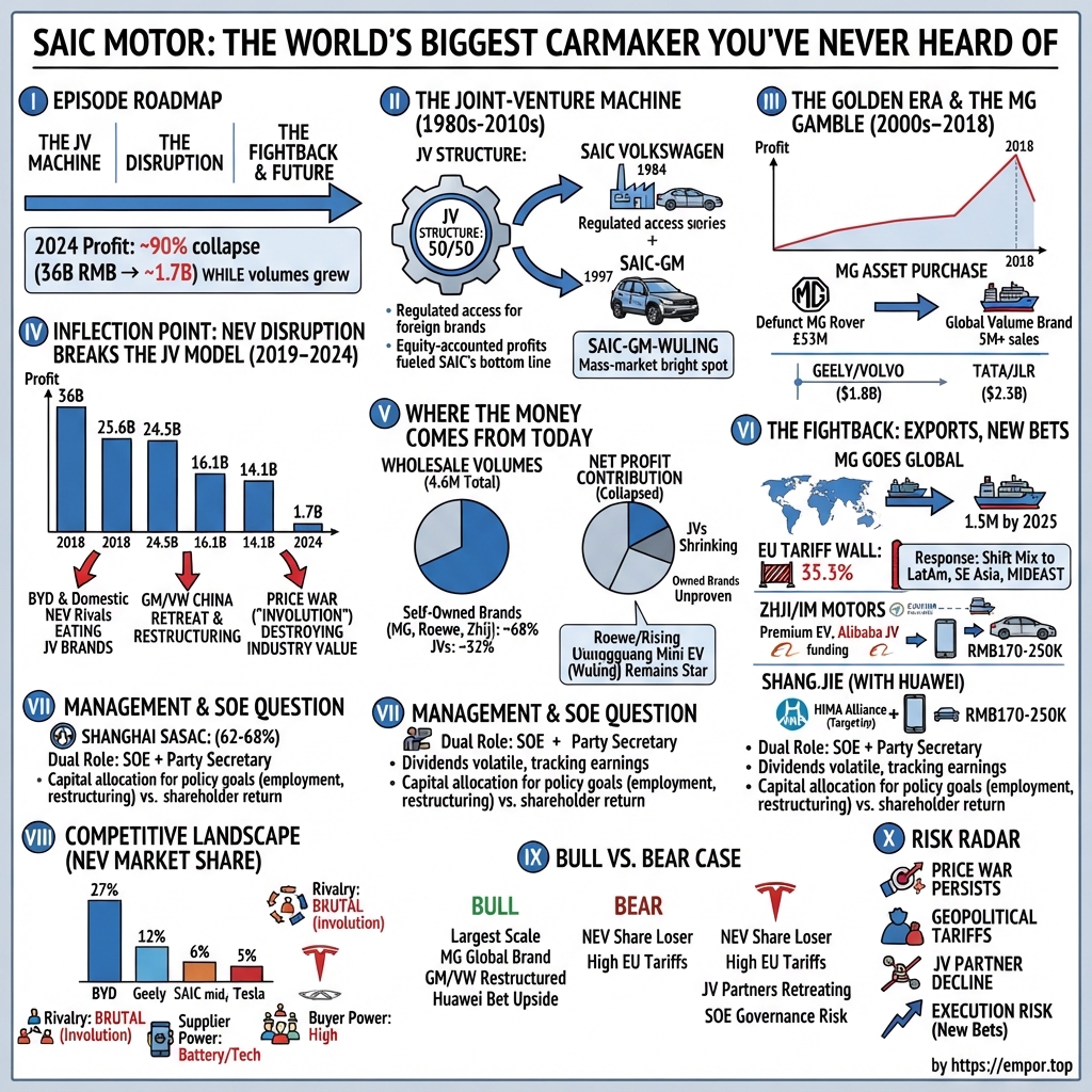 SAIC Motor Corporation Limited visual story map