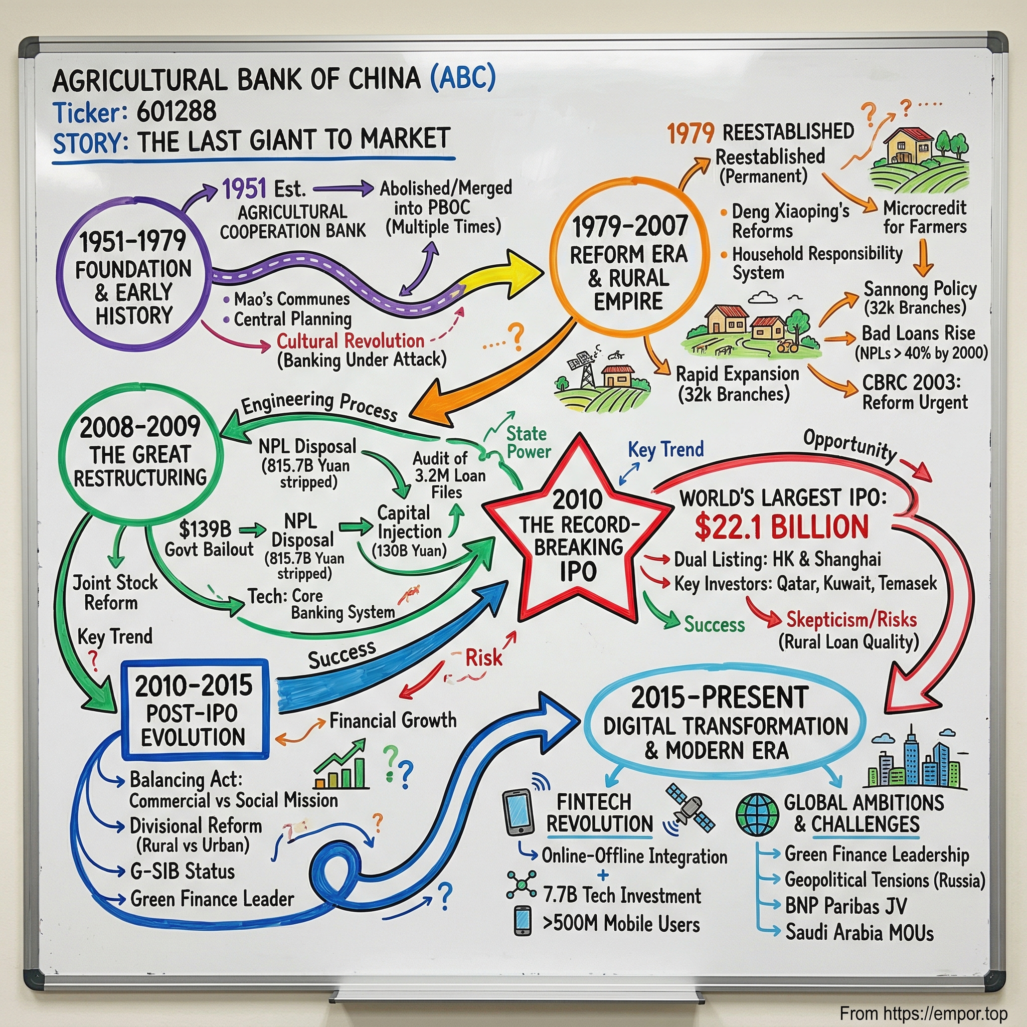 Agricultural Bank of China visual story map