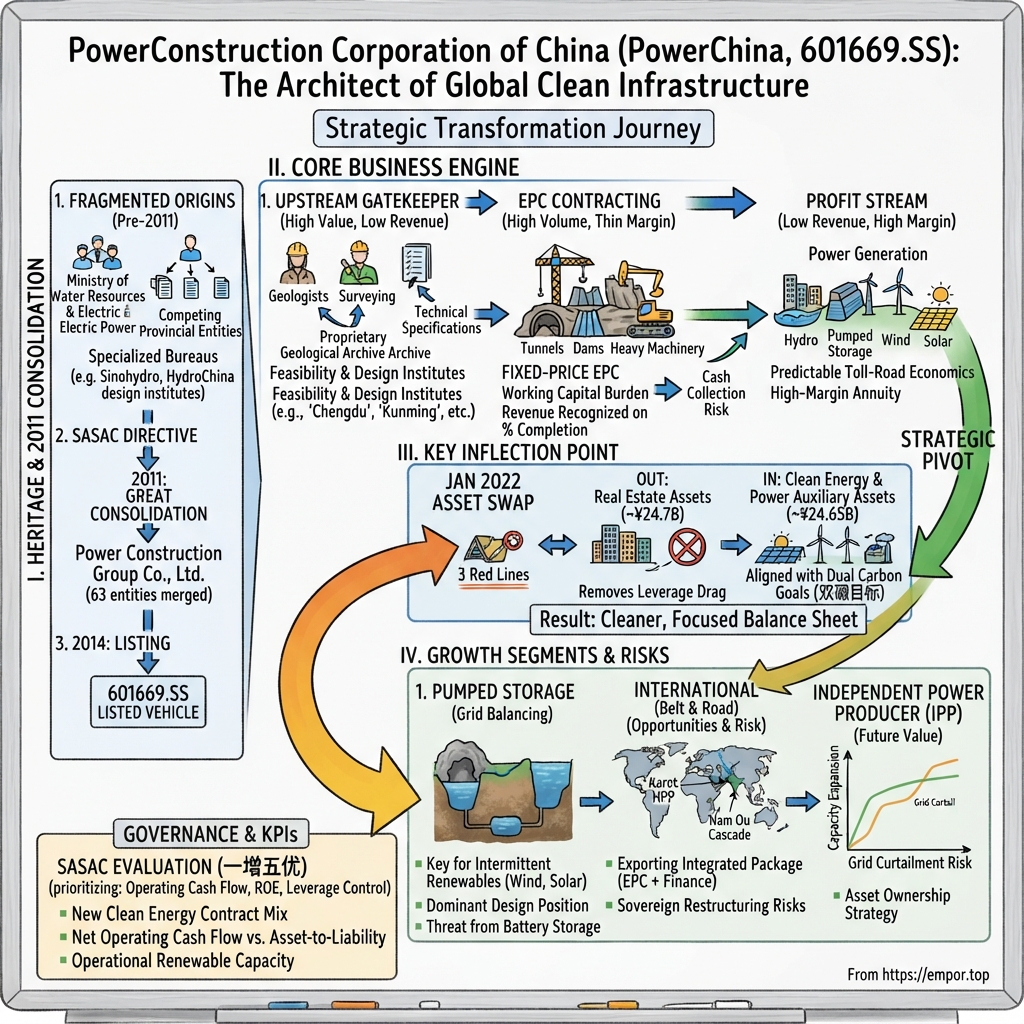 Power Construction Corporation of China, Ltd visual story map