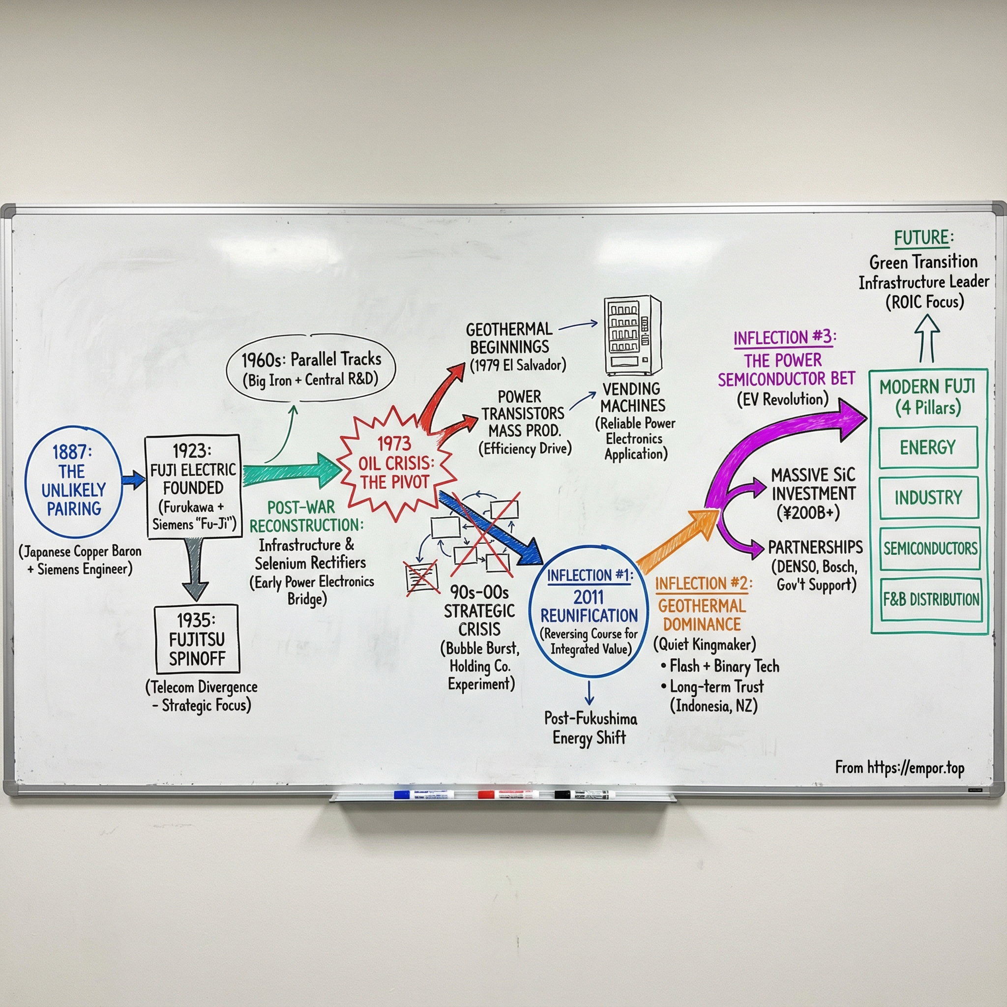 Fuji Electric Co. Ltd. visual story map