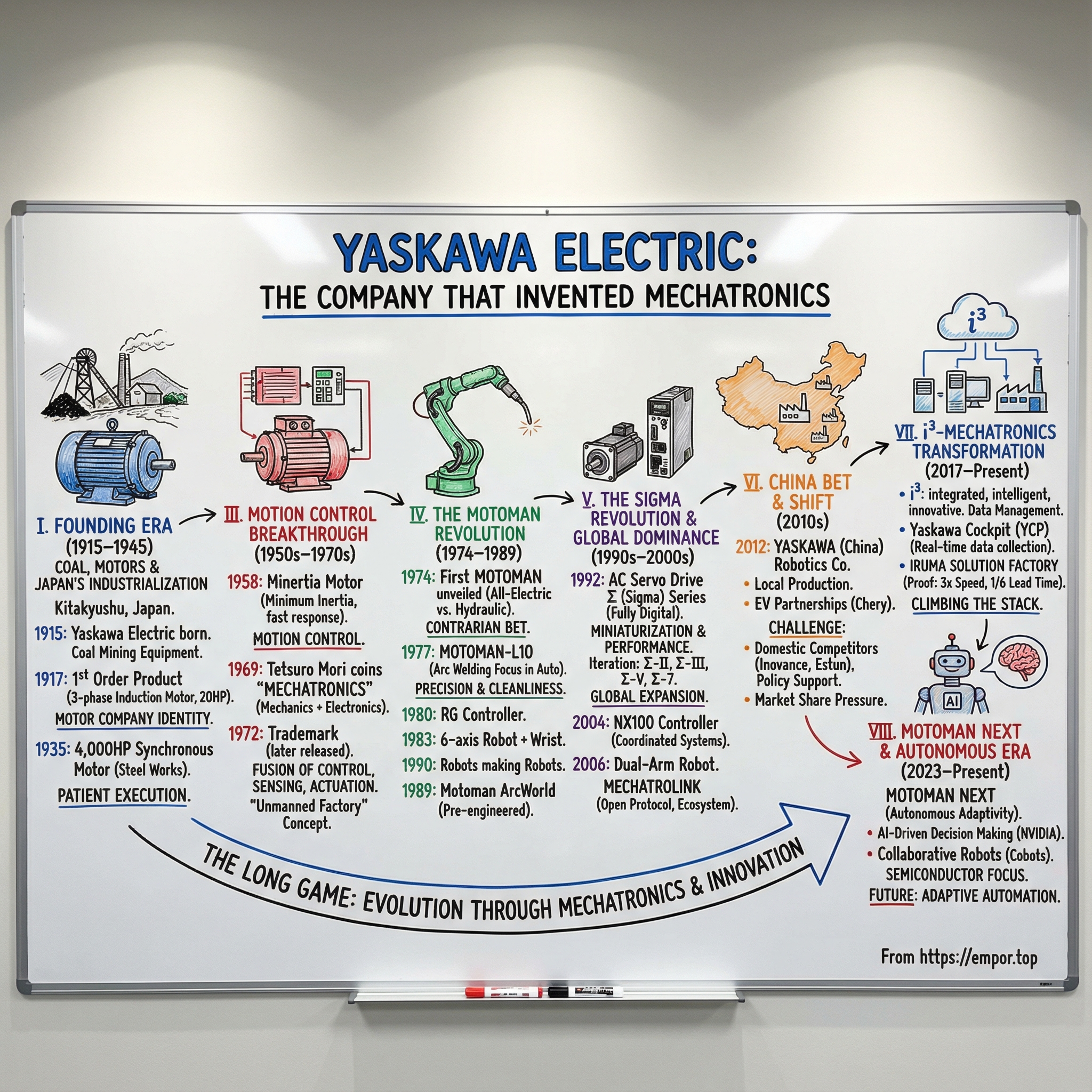 Yaskawa Electric Corp. visual story map