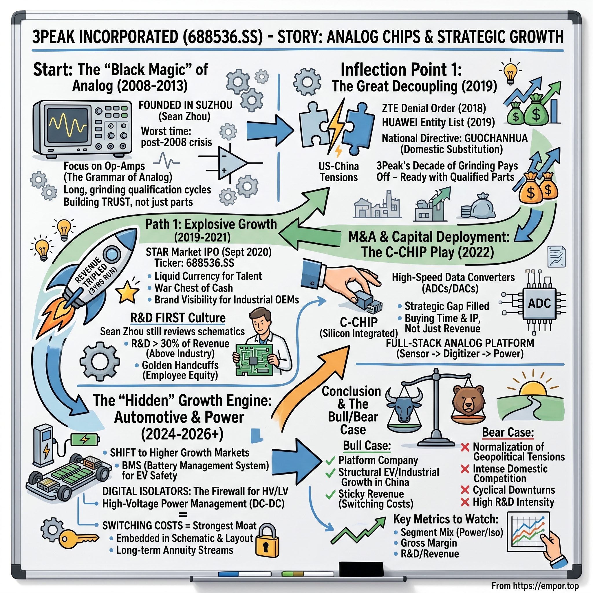 3Peak Incorporated visual story map