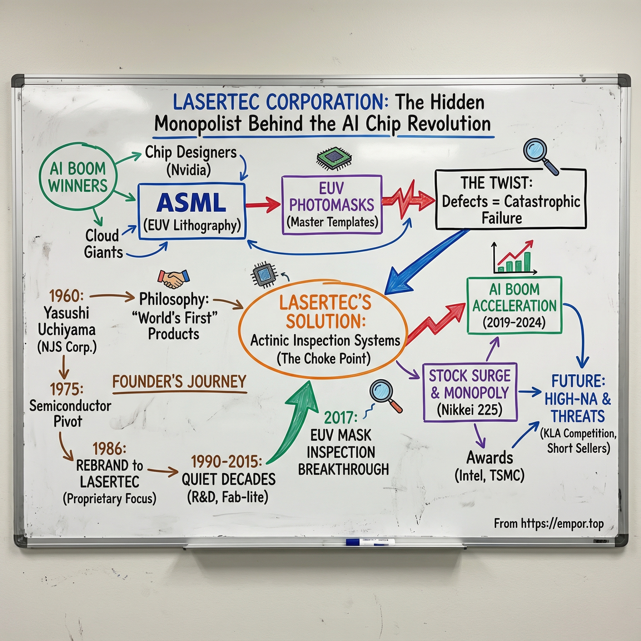 Lasertec Corp. visual story map
