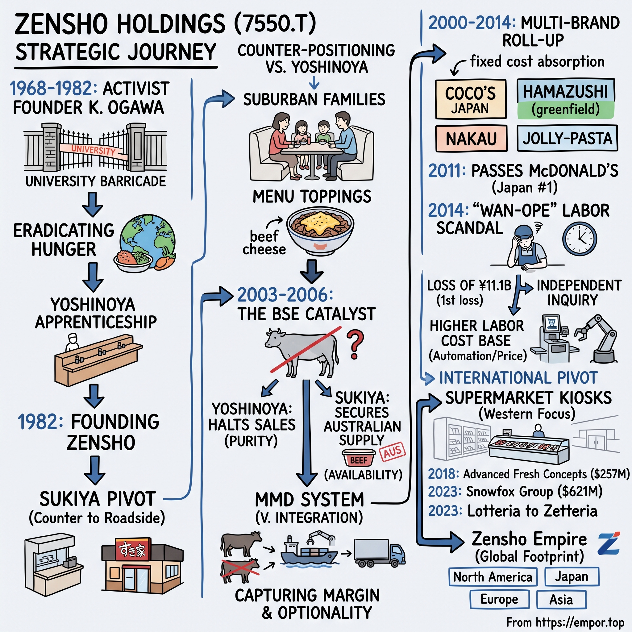 Zensho Holdings Co., Ltd. visual story map