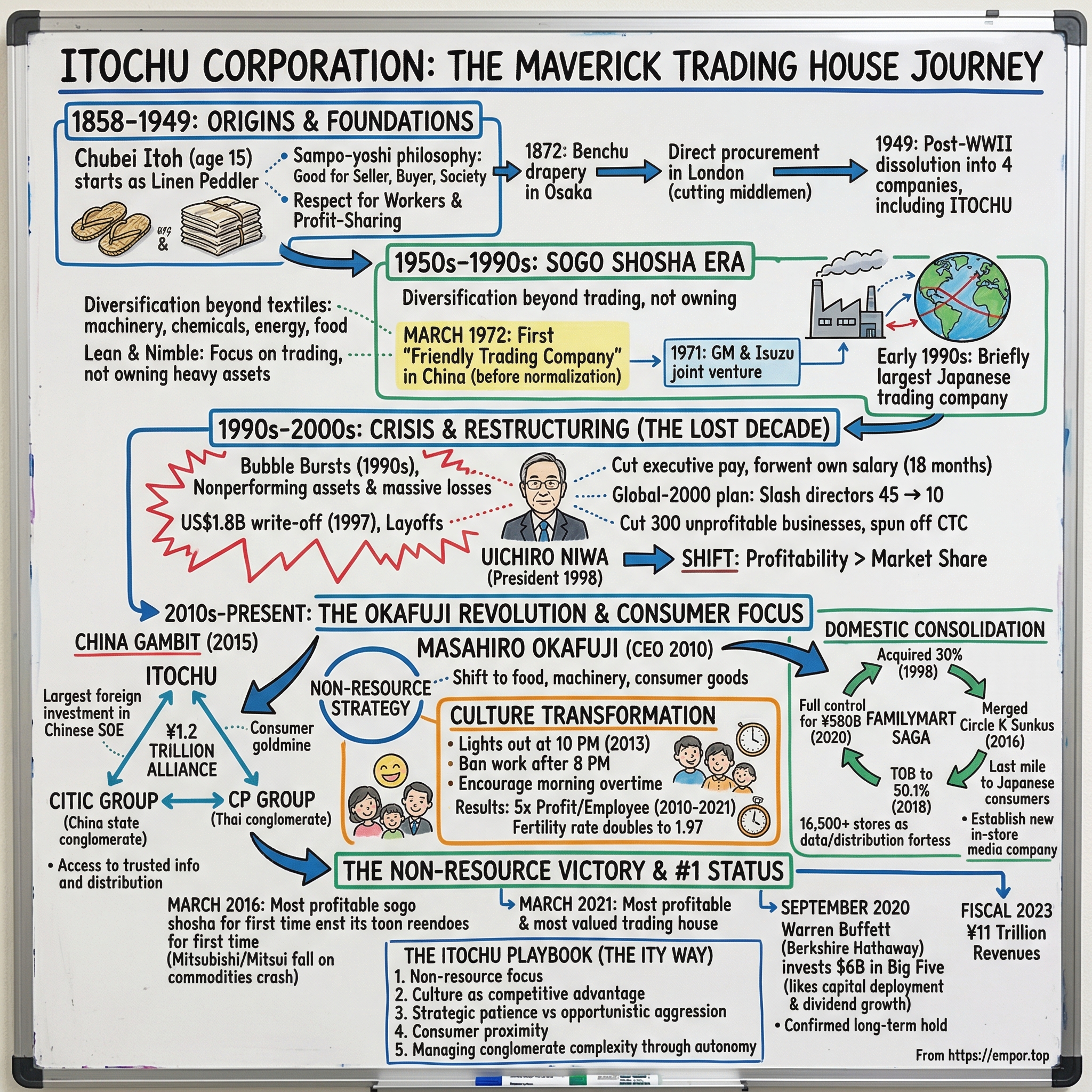 Itōchū Shōji visual story map