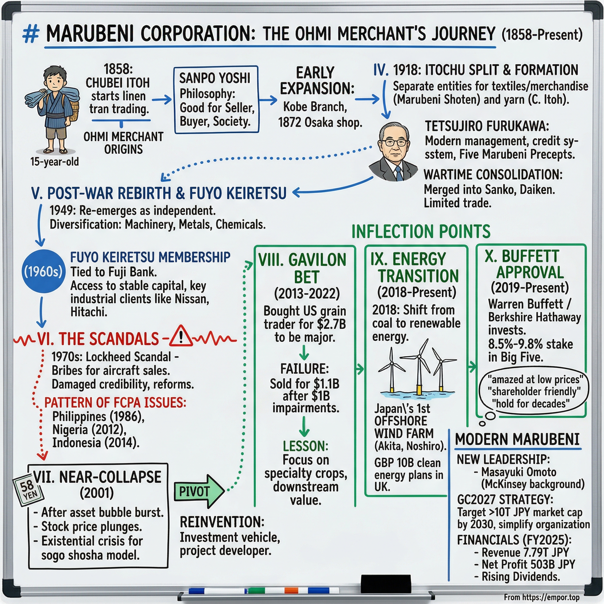 Marubeni Corporation visual story map