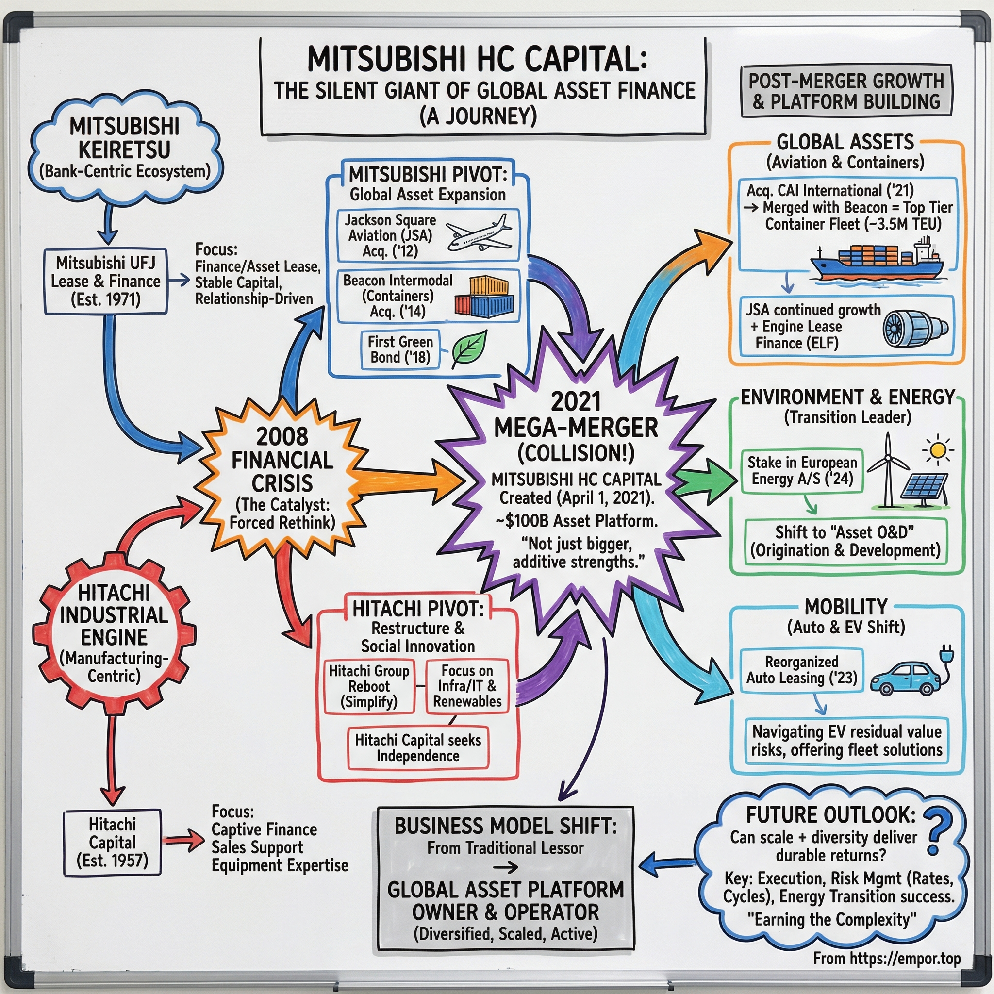 Mitsubishi HC Capital Inc. visual story map