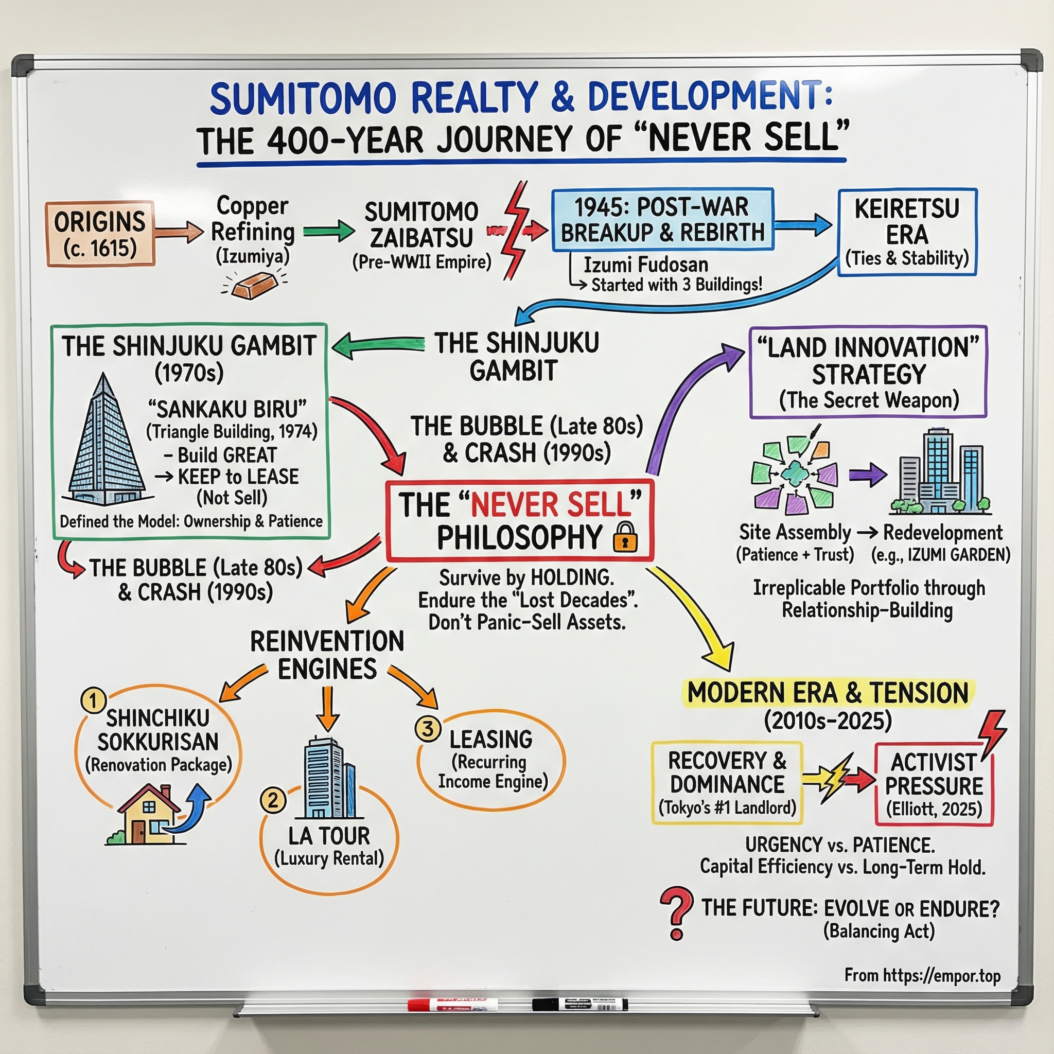 Sumitomo Realty & Development Co. Ltd. visual story map