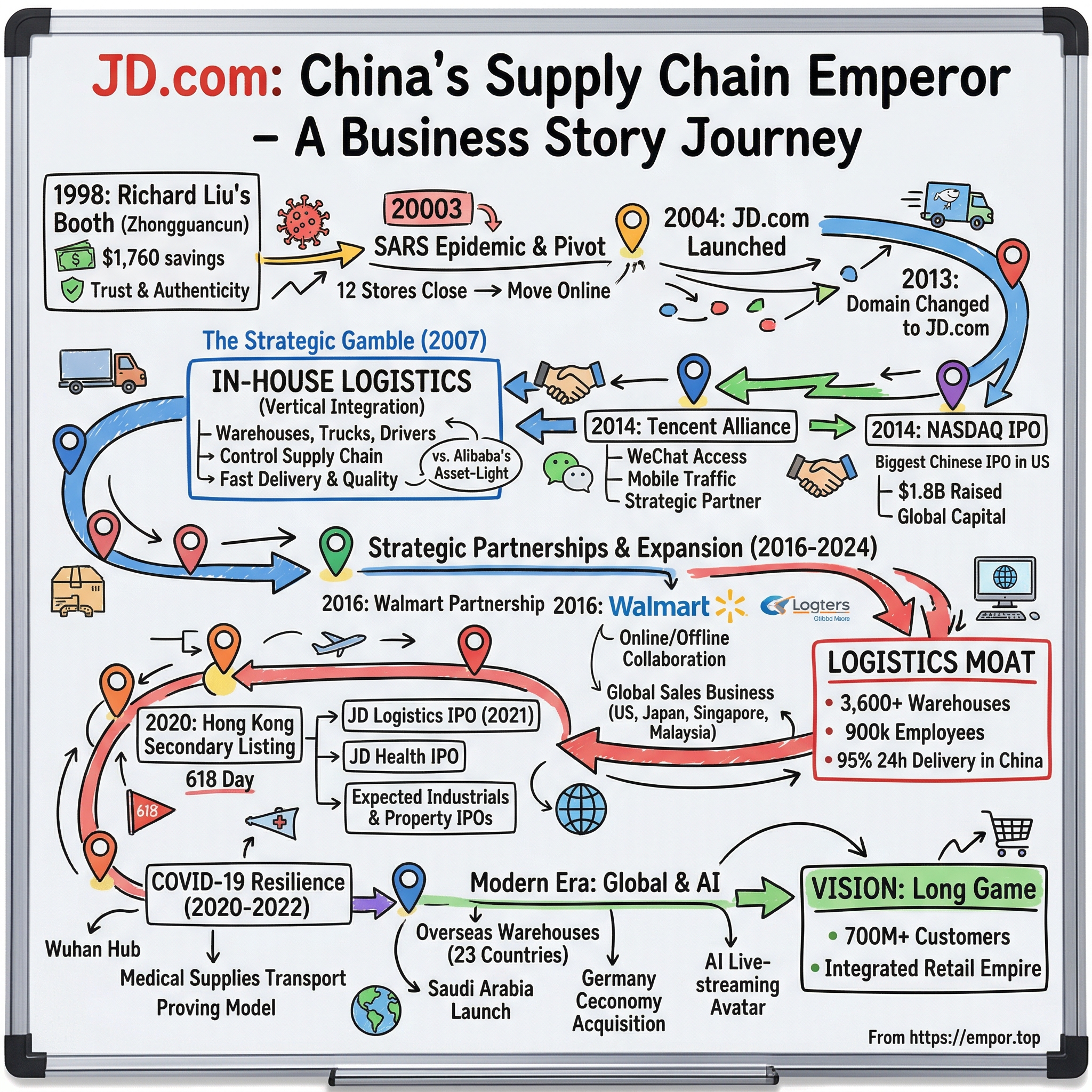 JD.com, Inc. visual story map