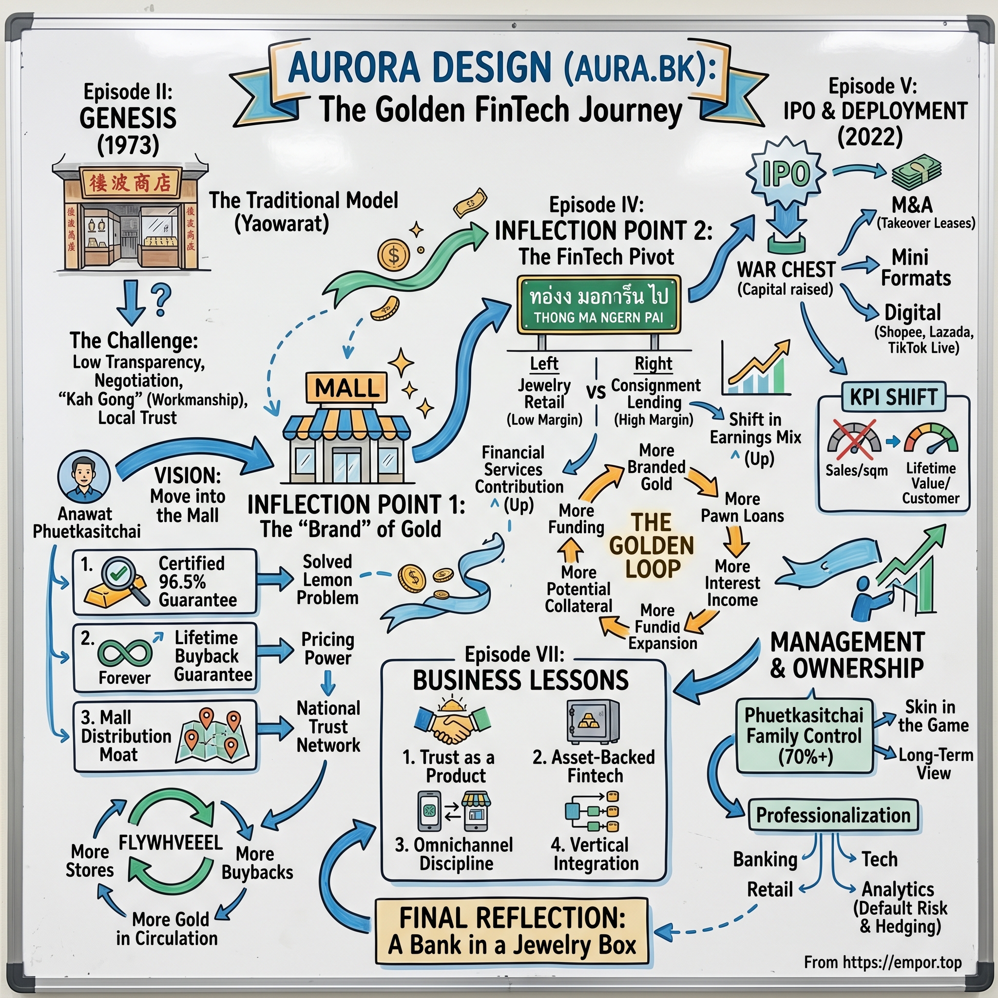 Aurora Design Public Company Limited visual story map