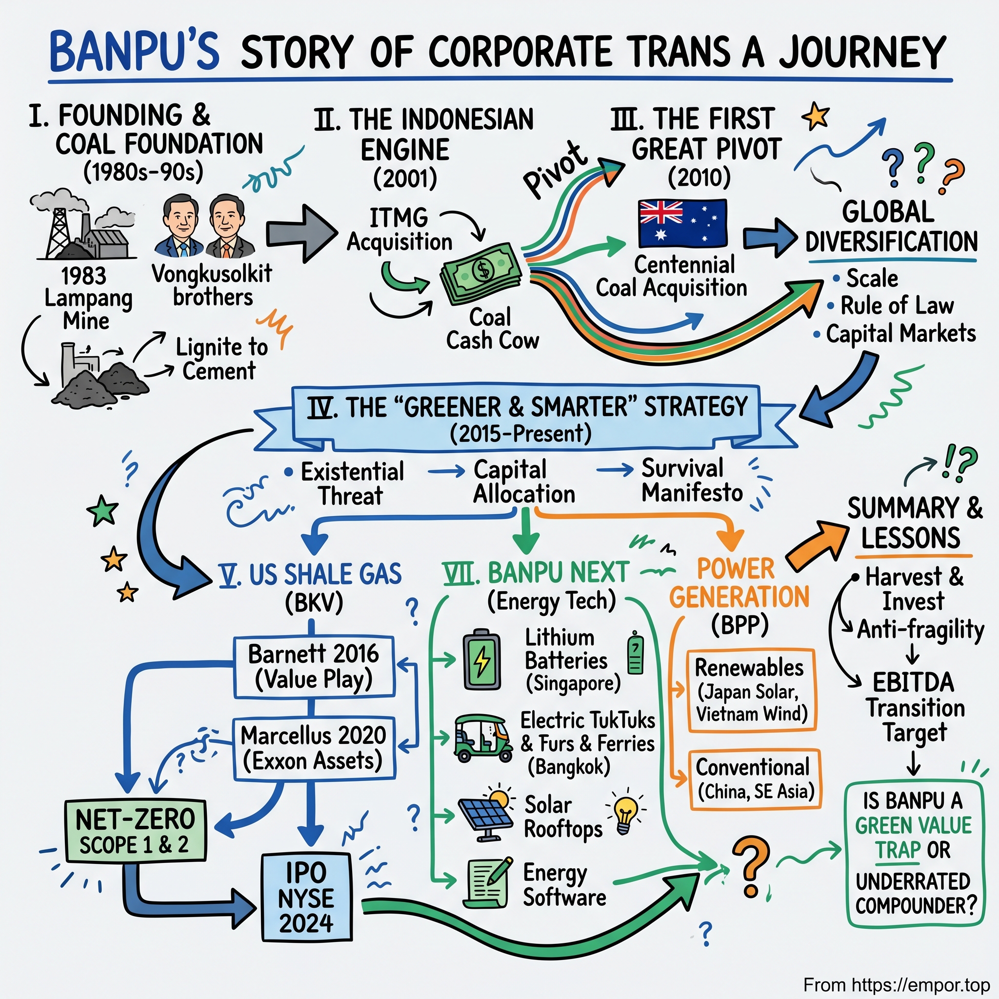 Banpu Public Company Limited visual story map