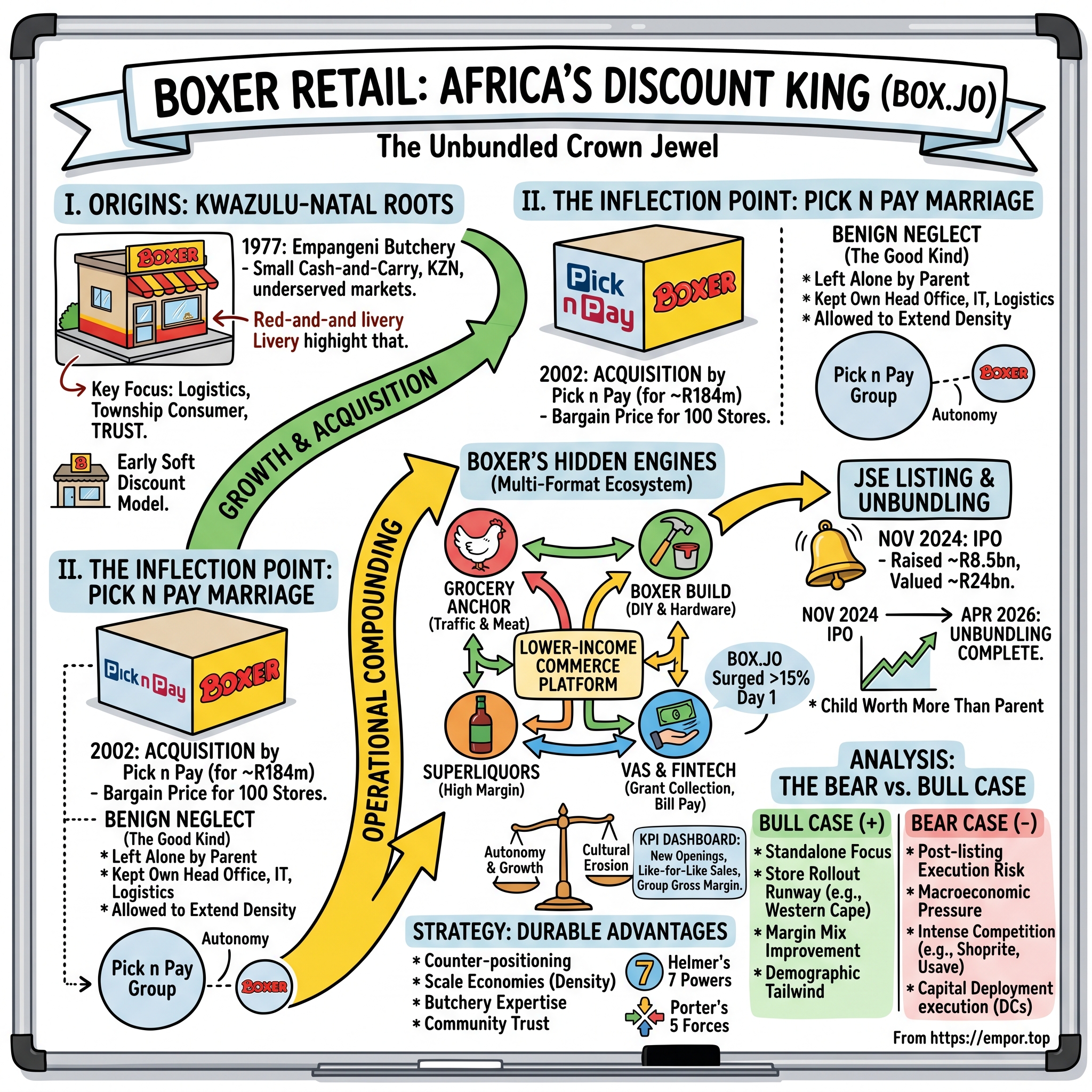 Boxer Retail Ltd. visual story map