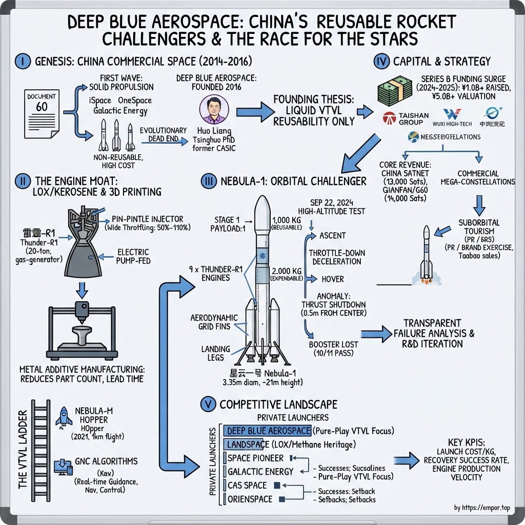 Deep Blue Aerospace visual story map