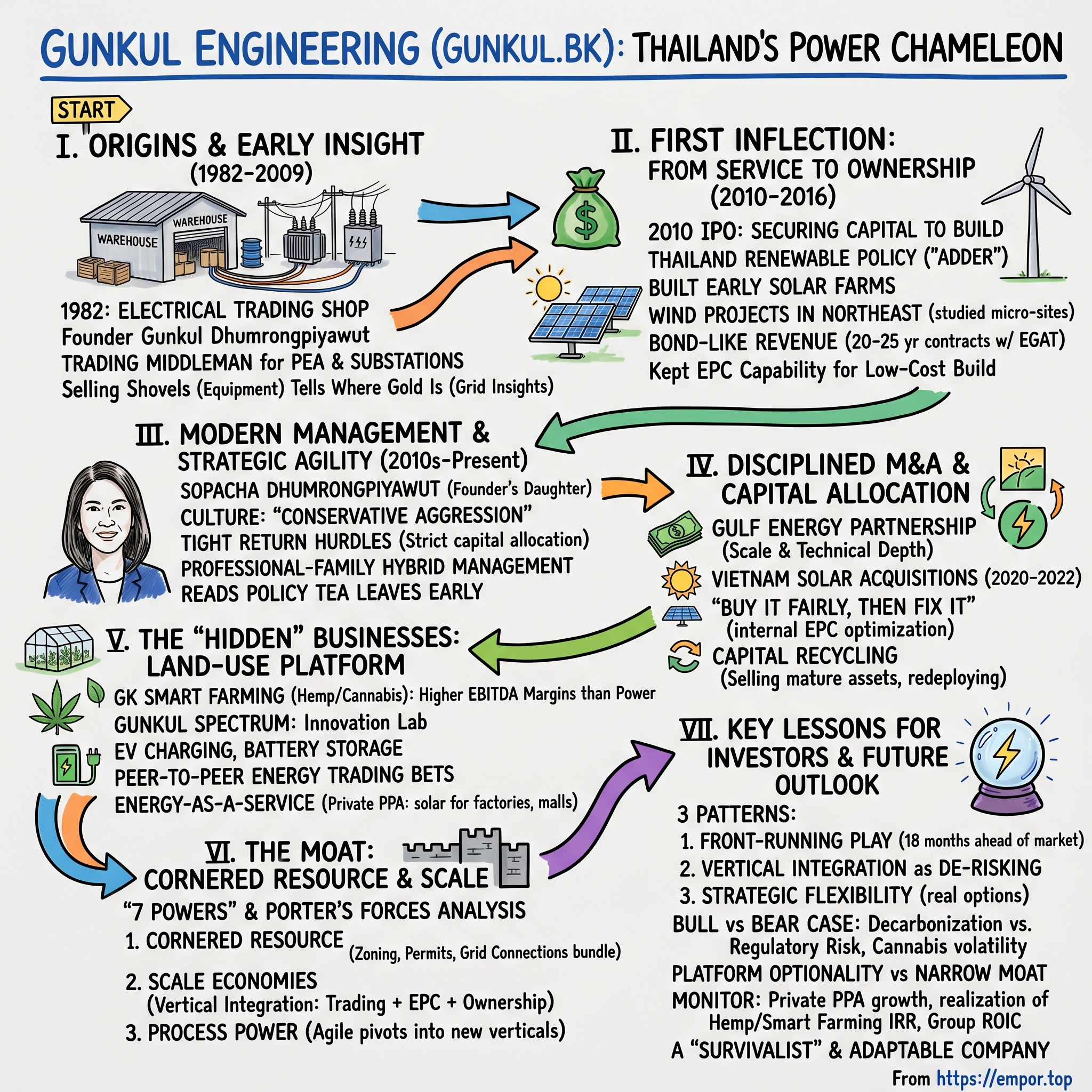 Gunkul Engineering Public Company Limited visual story map