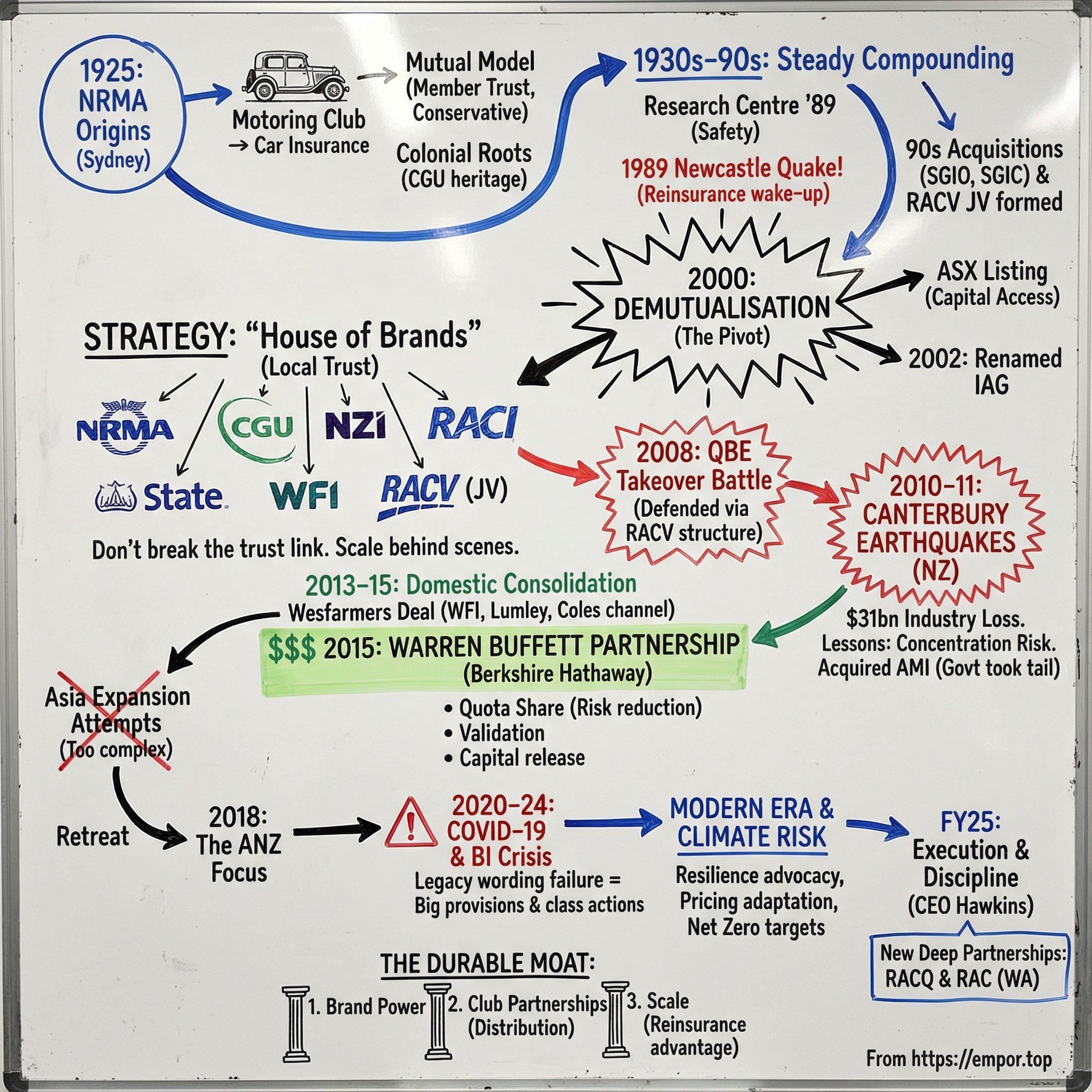 Insurance Australia Group Ltd. visual story map