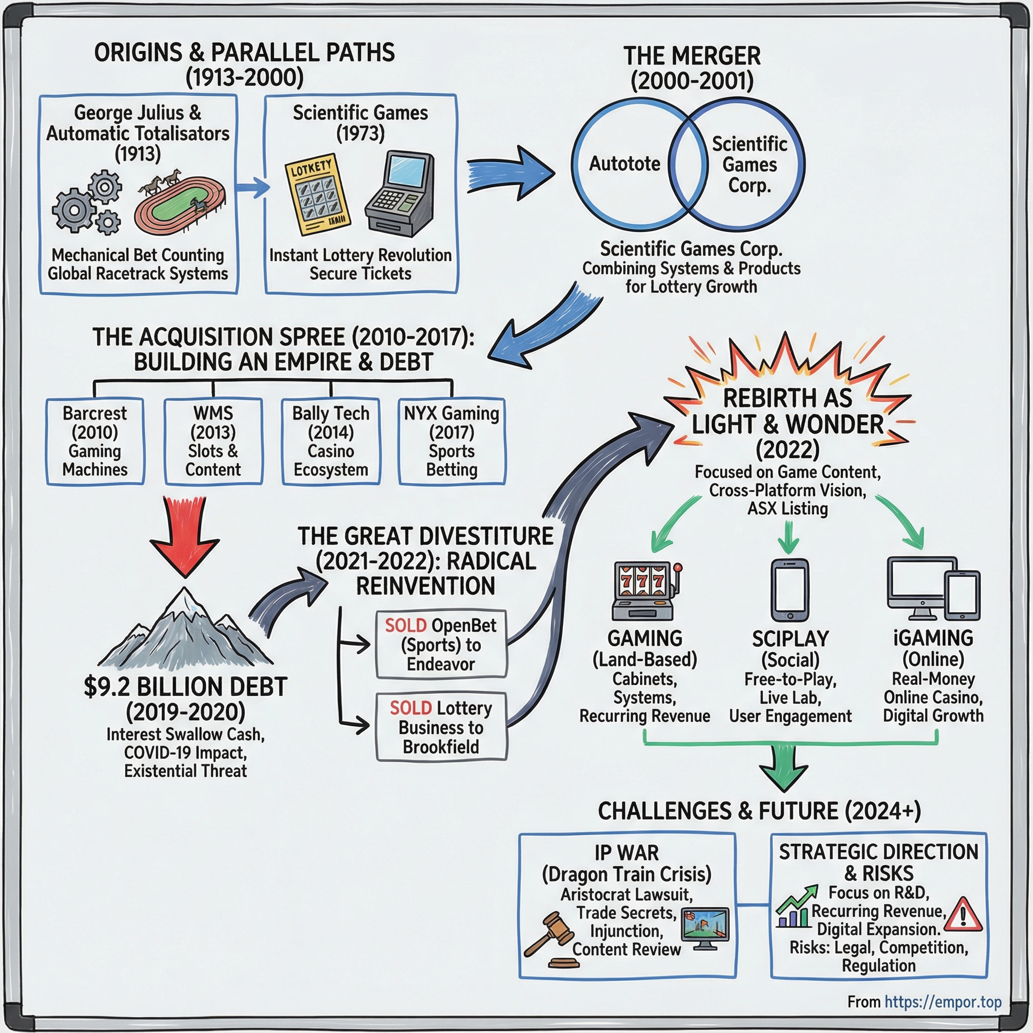 Light & Wonder Inc. visual story map