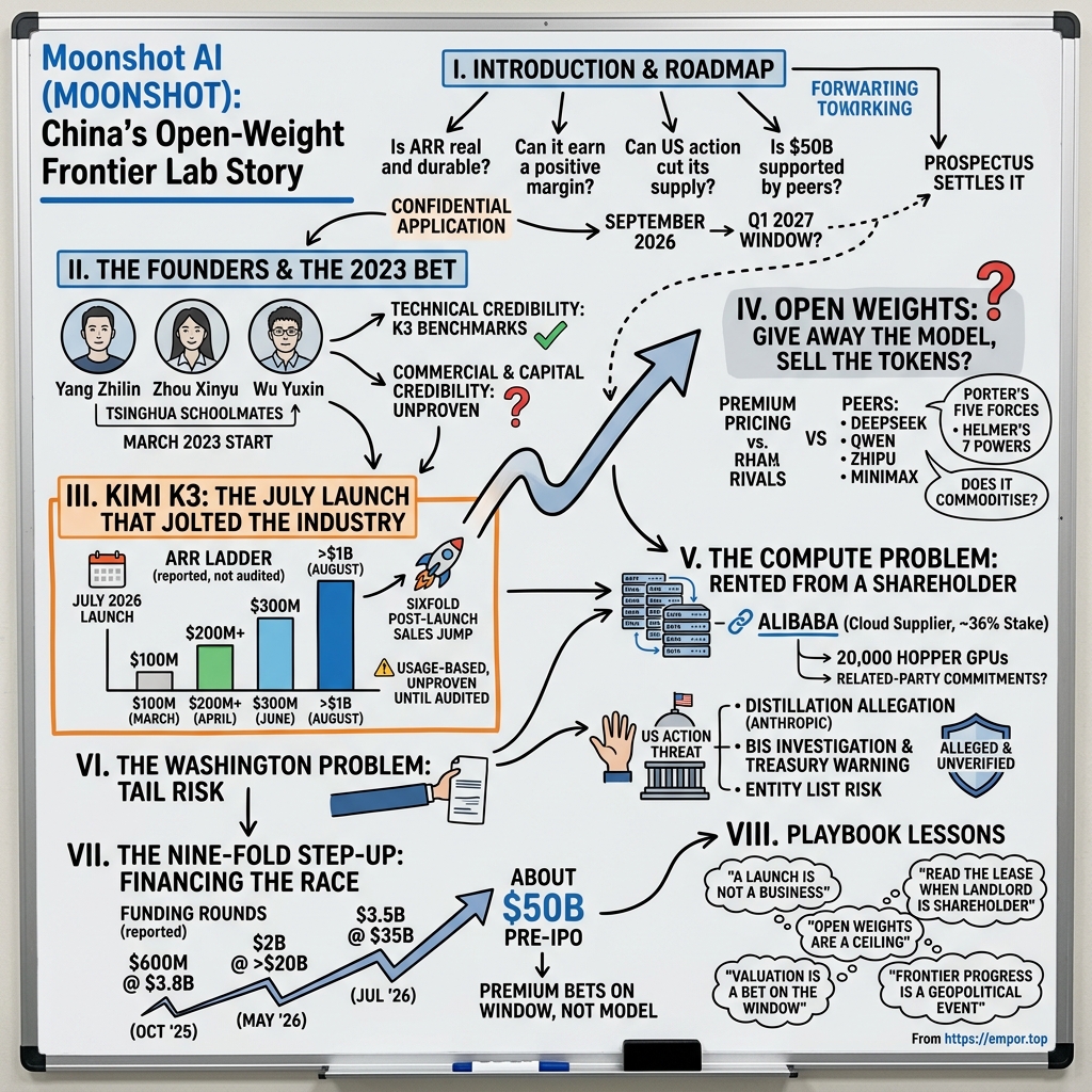 Moonshot AI visual story map