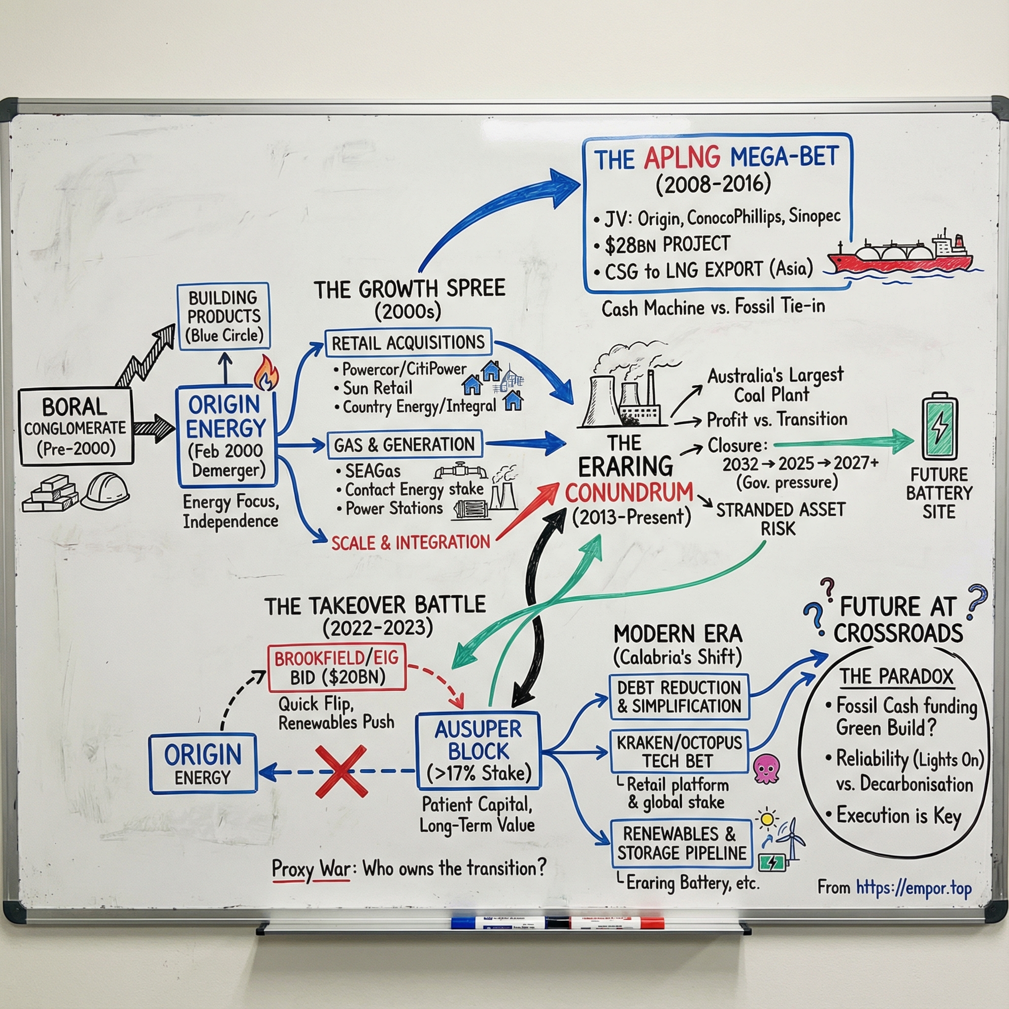 Origin Energy Ltd. visual story map