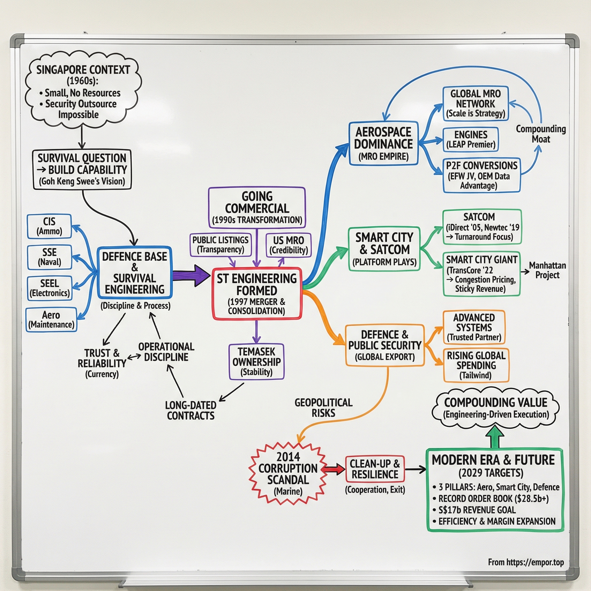 Singapore Technologies Engineering Ltd. visual story map