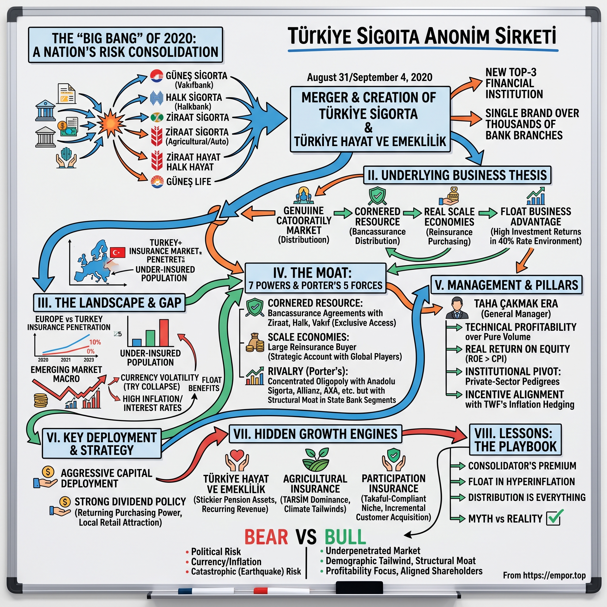 Türkiye Sigorta Anonim Sirketi visual story map
