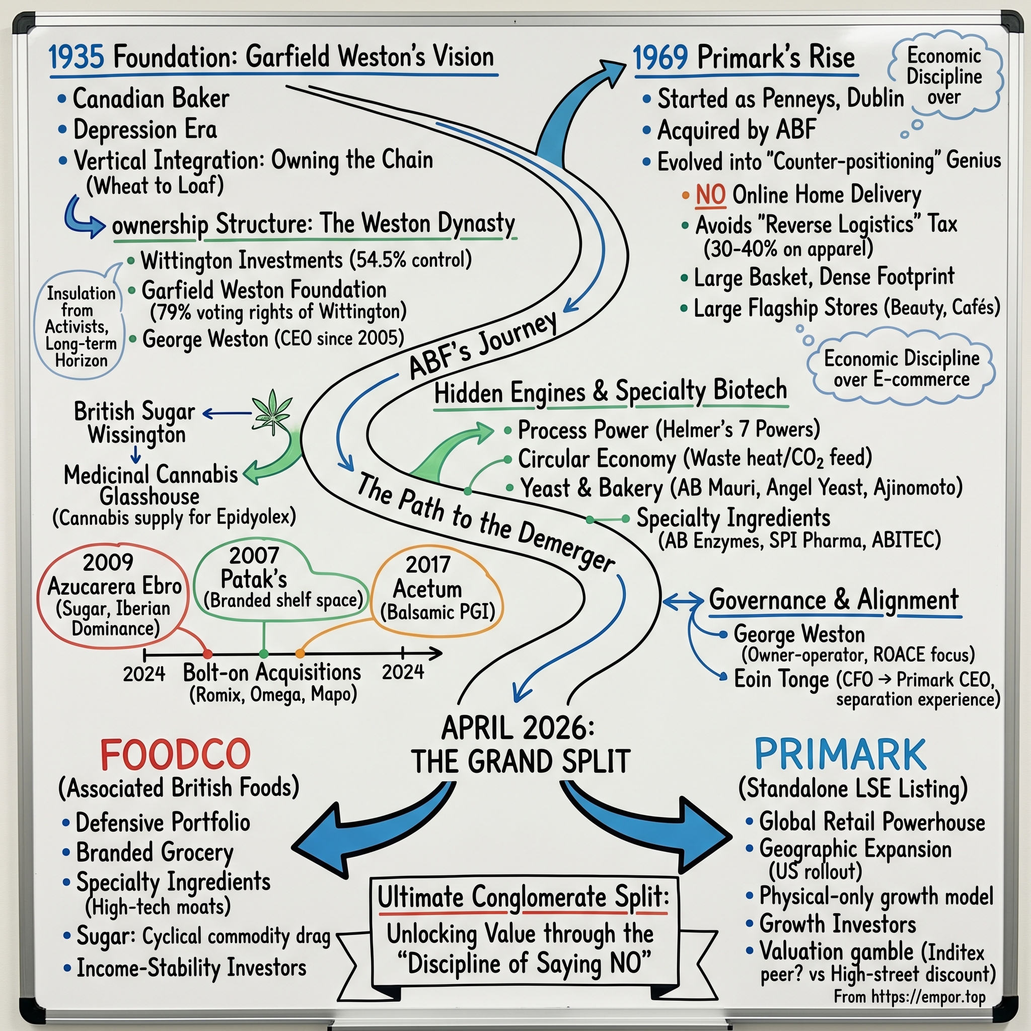 Associated British Foods plc visual story map