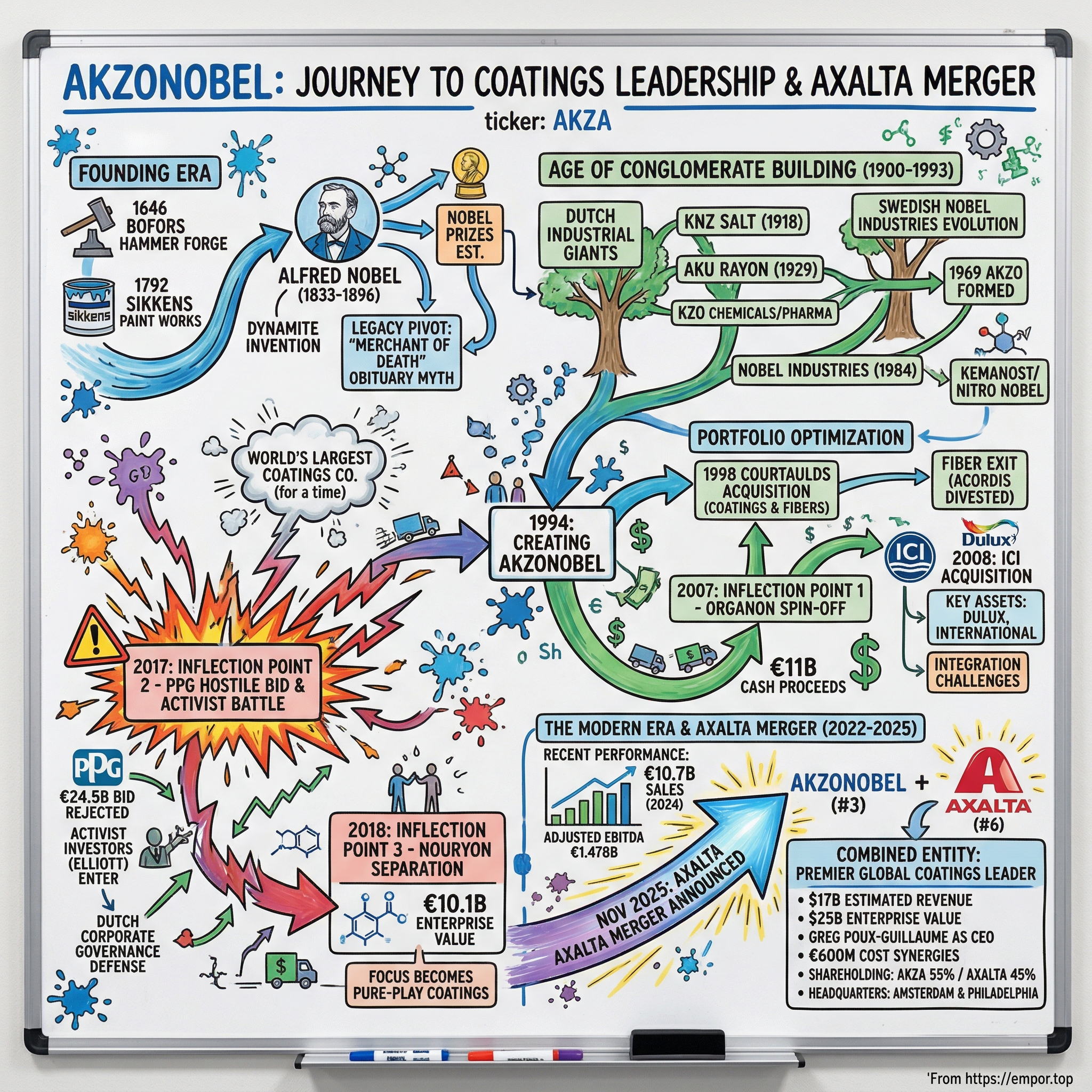 AkzoNobel visual story map