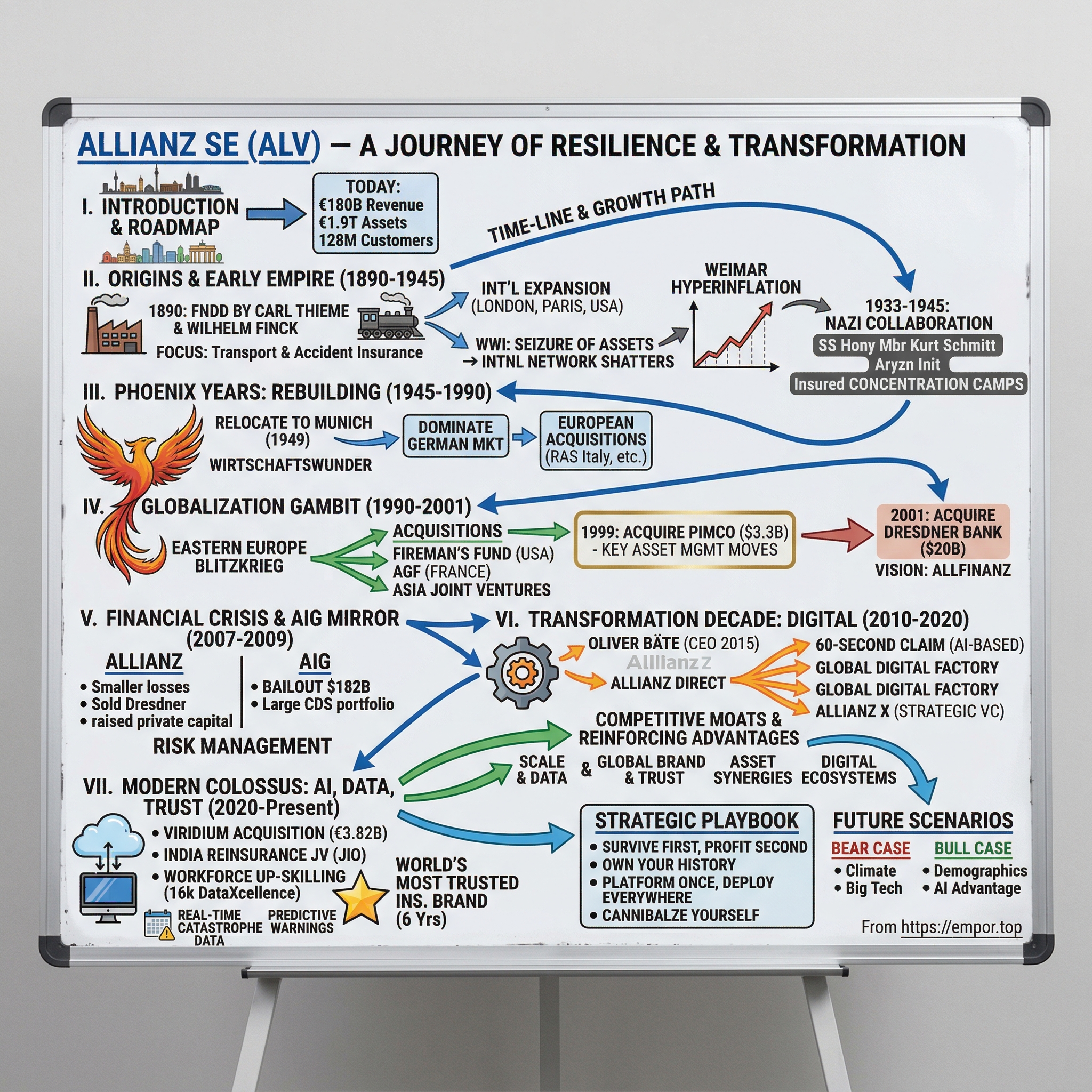 Allianz SE visual story map